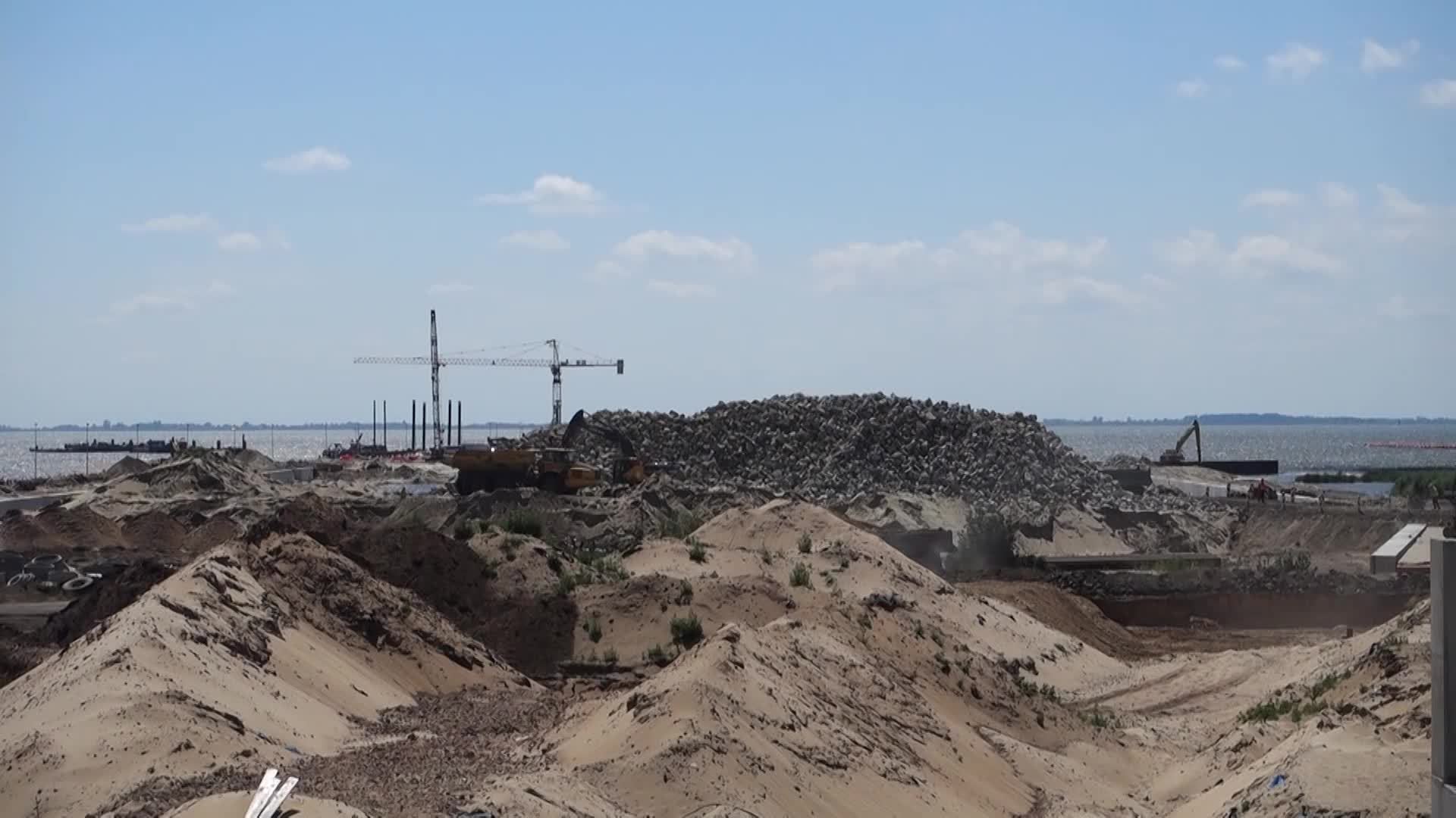 Vistula Spit Canal Construction Site In Poland