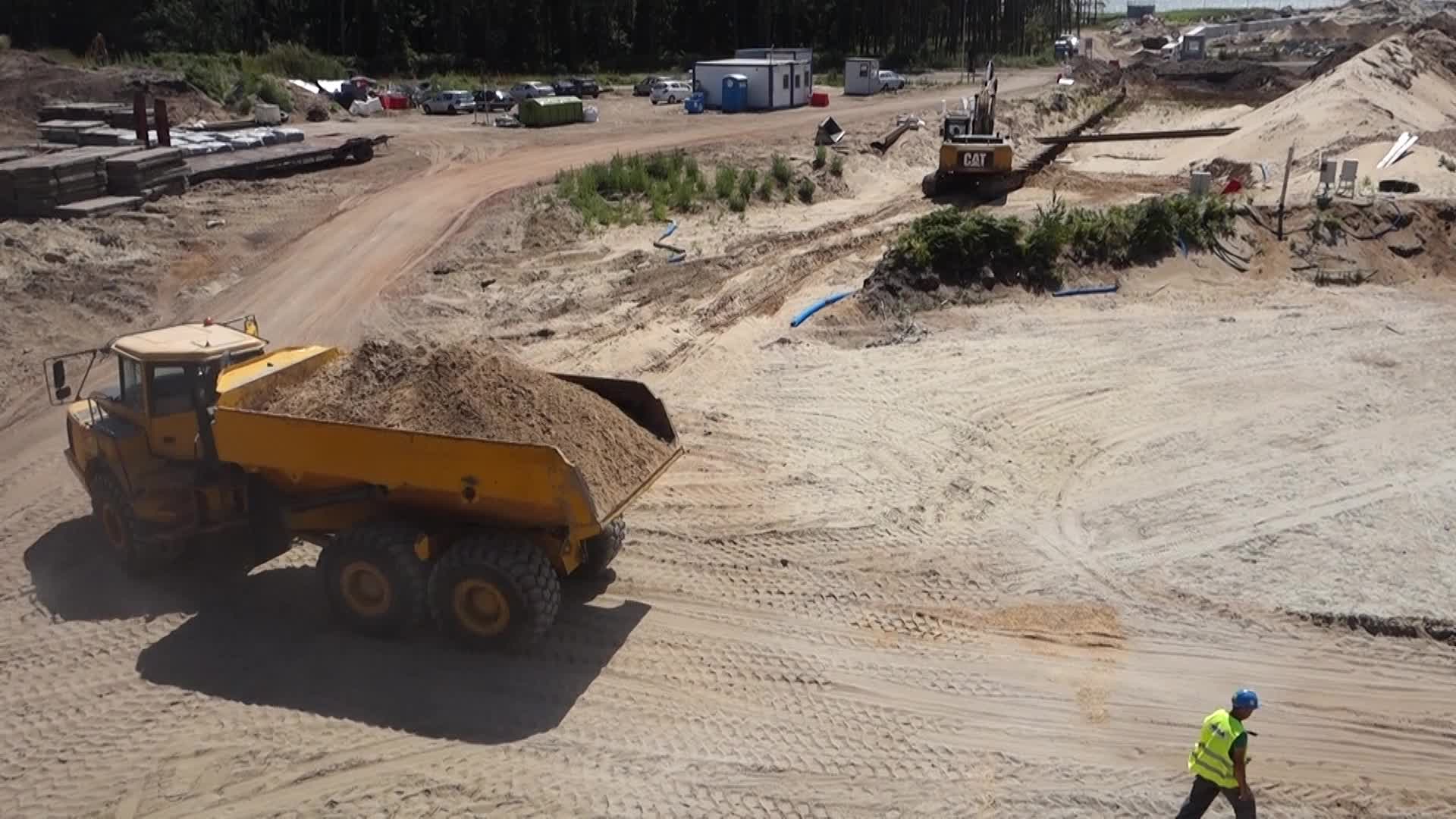 Vistula Spit Canal Construction Site In Poland