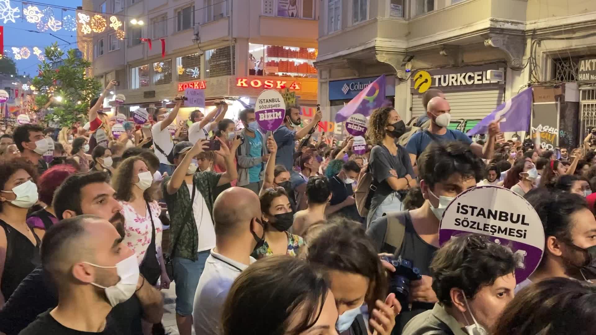 Protest Against Turkey's Withdrawal From Istanbul Convention