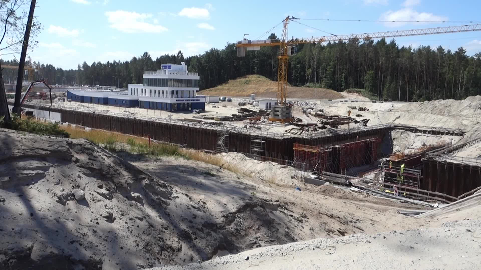 Vistula Spit Canal Construction Site In Poland