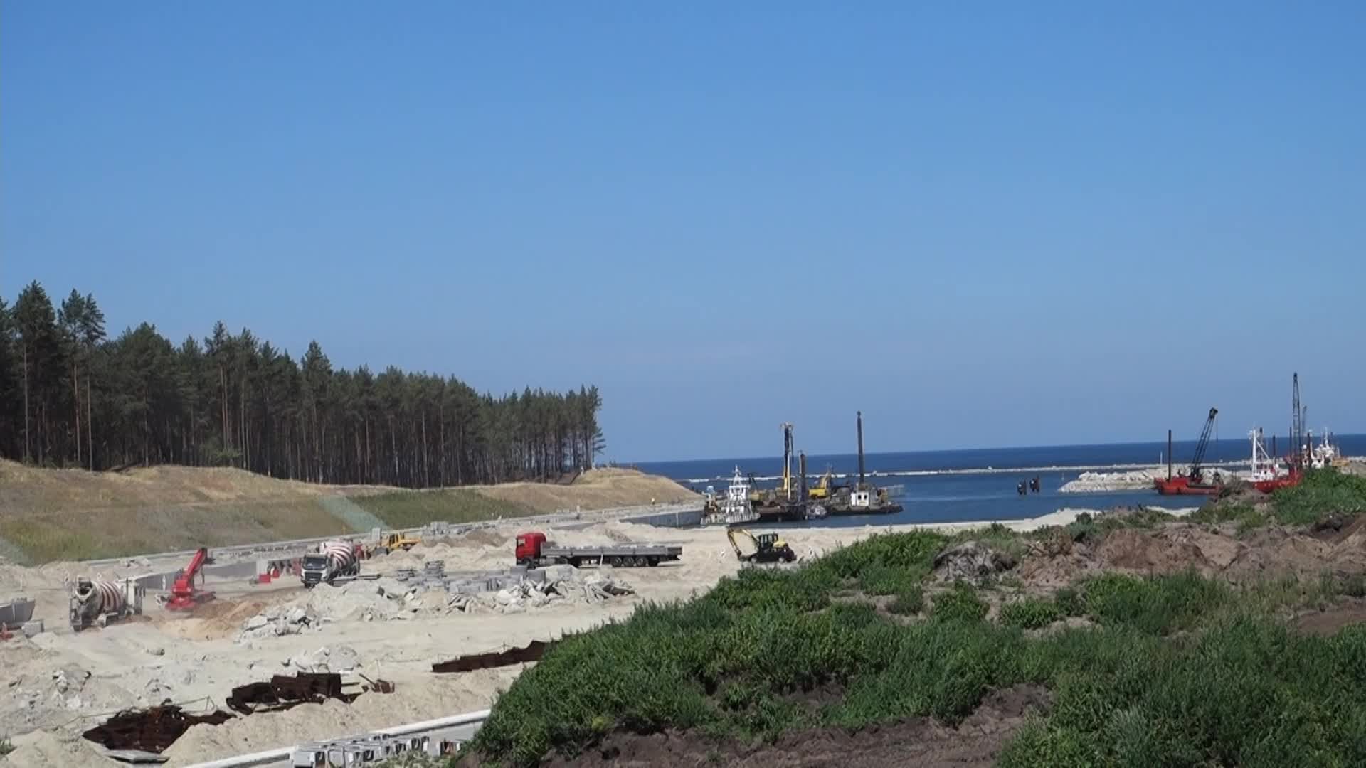 Vistula Spit Canal Construction Site In Poland