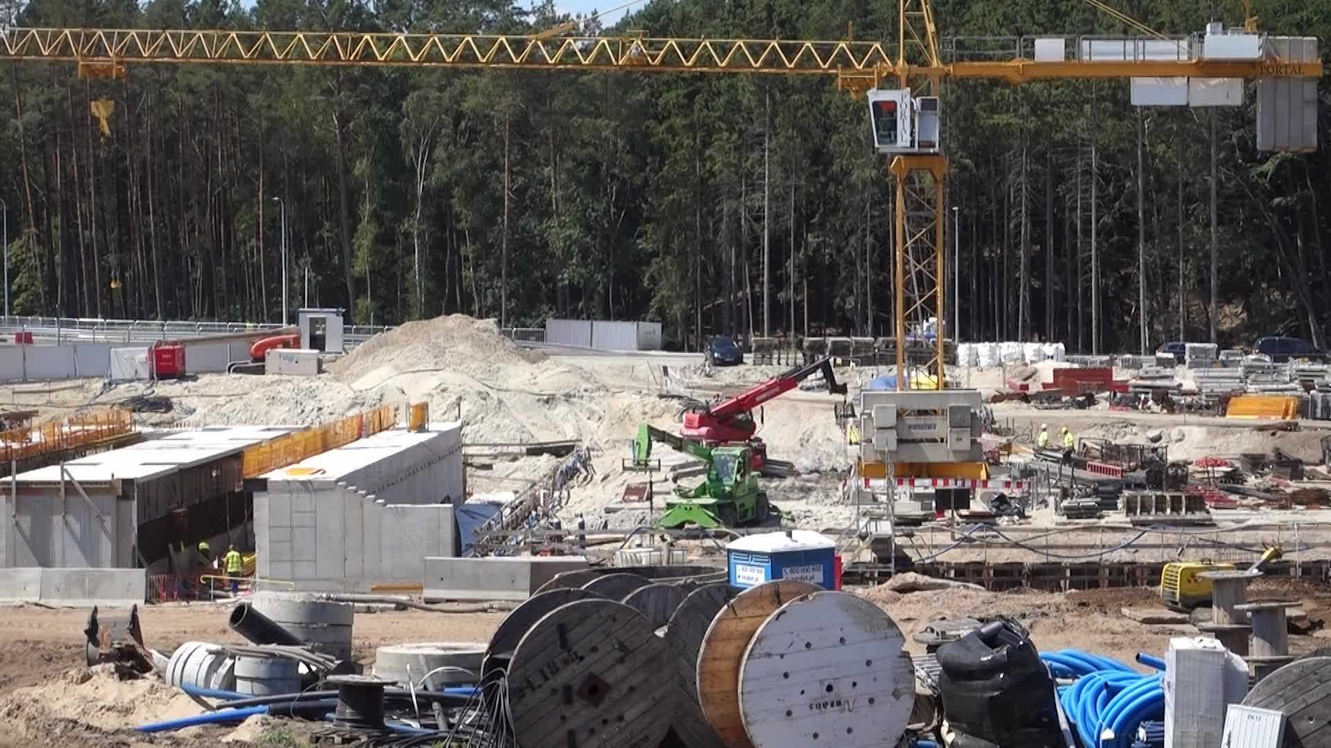 Vistula Spit Canal Construction Site In Poland
