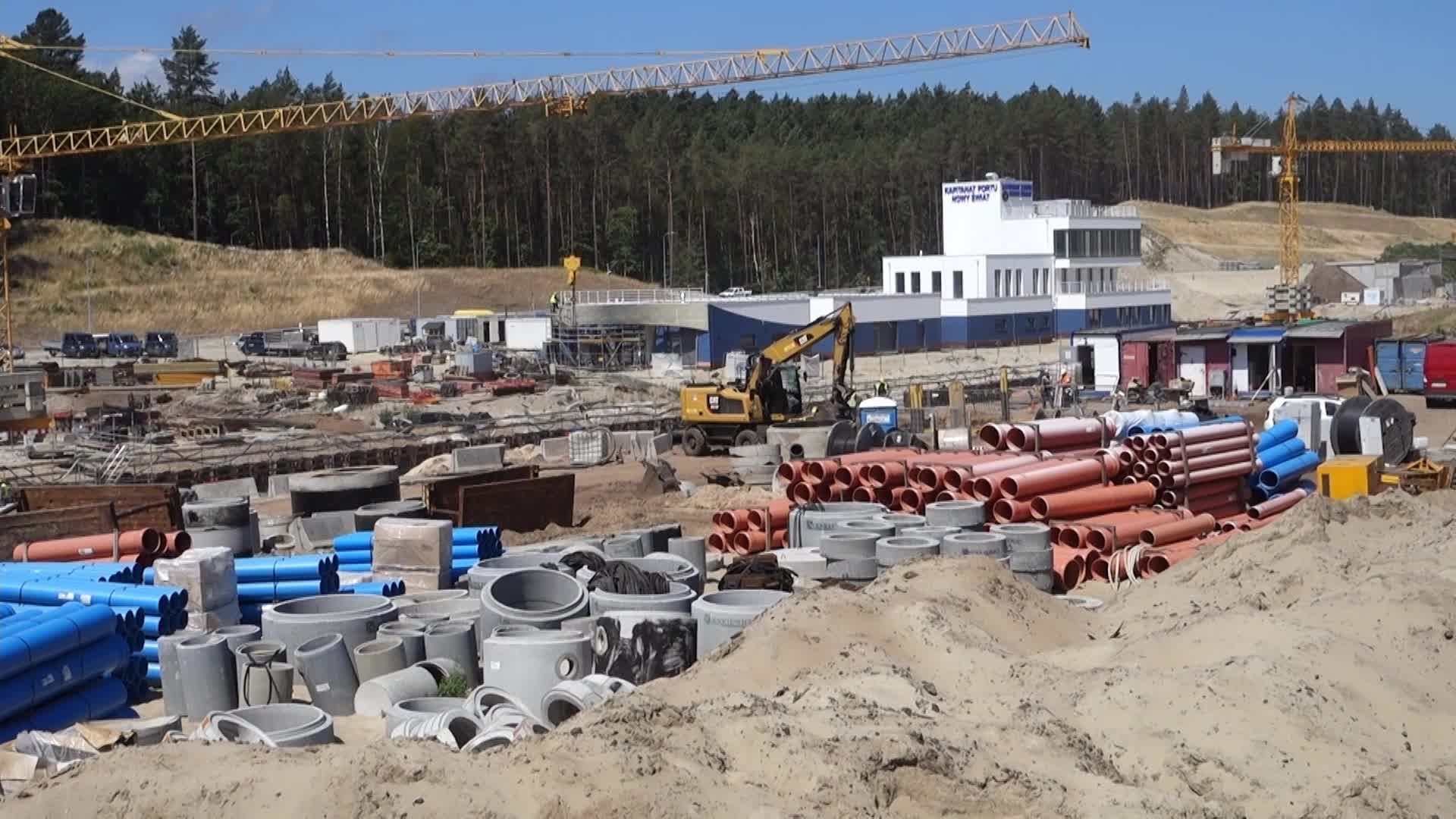 Vistula Spit Canal Construction Site In Poland