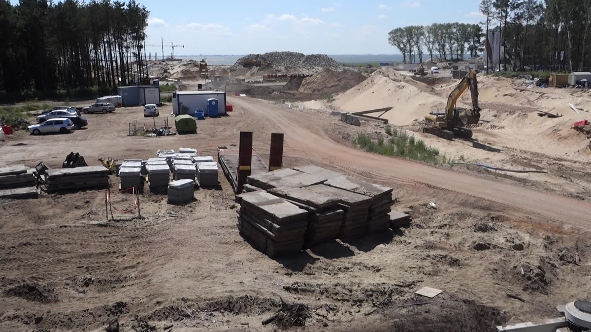 Vistula Spit Canal Construction Site In Poland