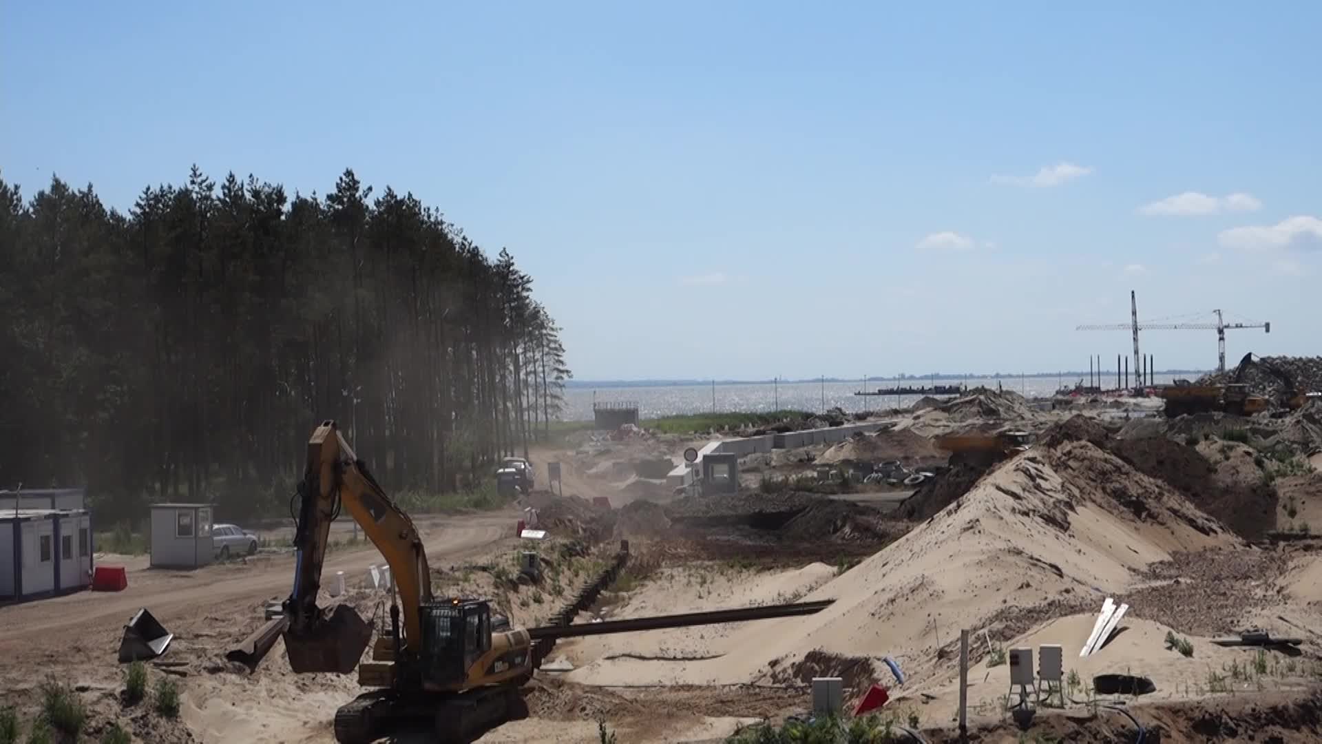 Vistula Spit Canal Construction Site In Poland