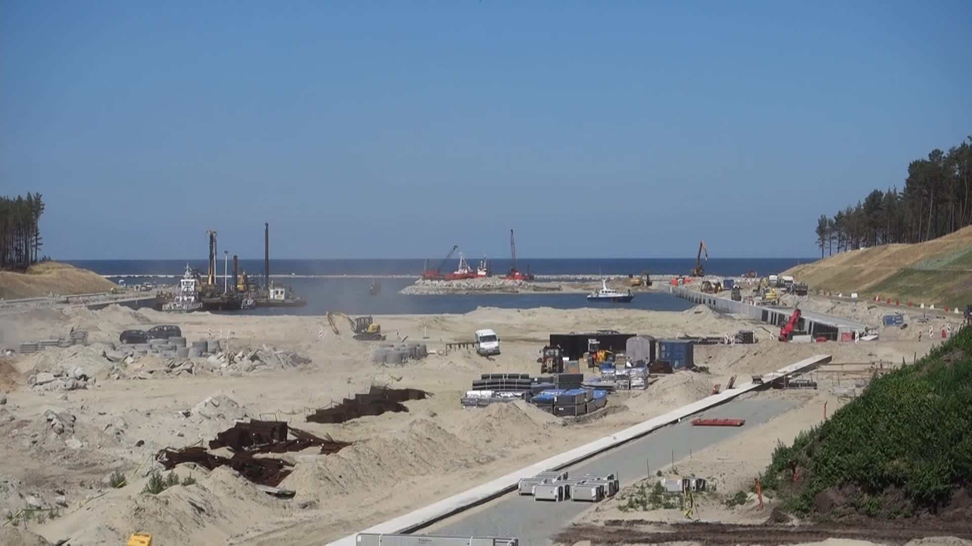 Vistula Spit Canal Construction Site In Poland