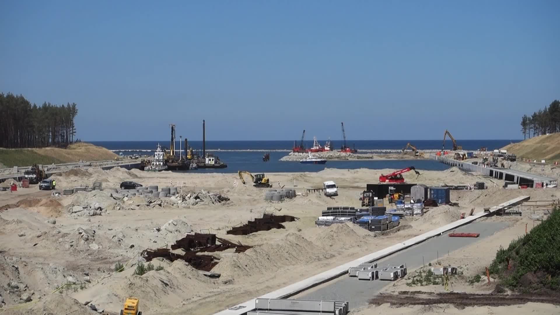 Vistula Spit Canal Construction Site In Poland