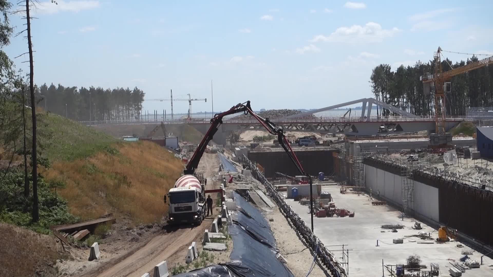 Vistula Spit Canal Construction Site In Poland