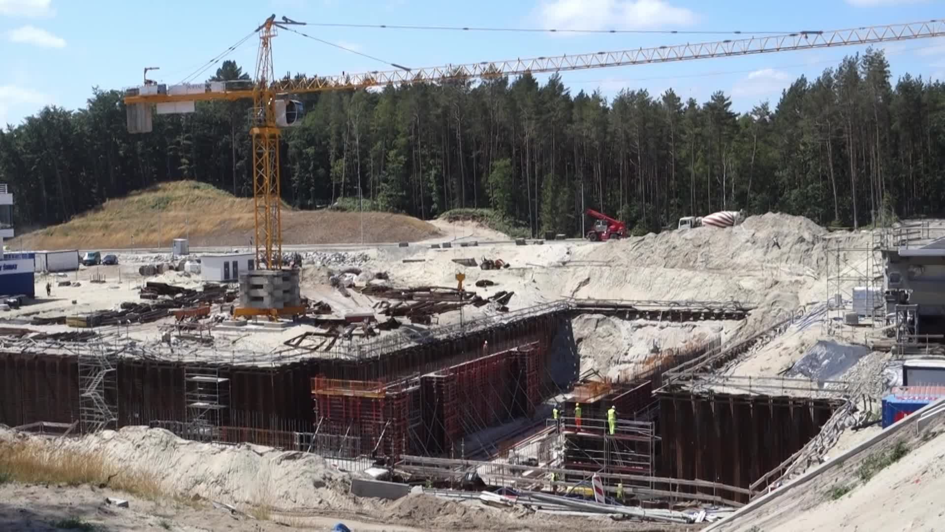 Vistula Spit Canal Construction Site In Poland