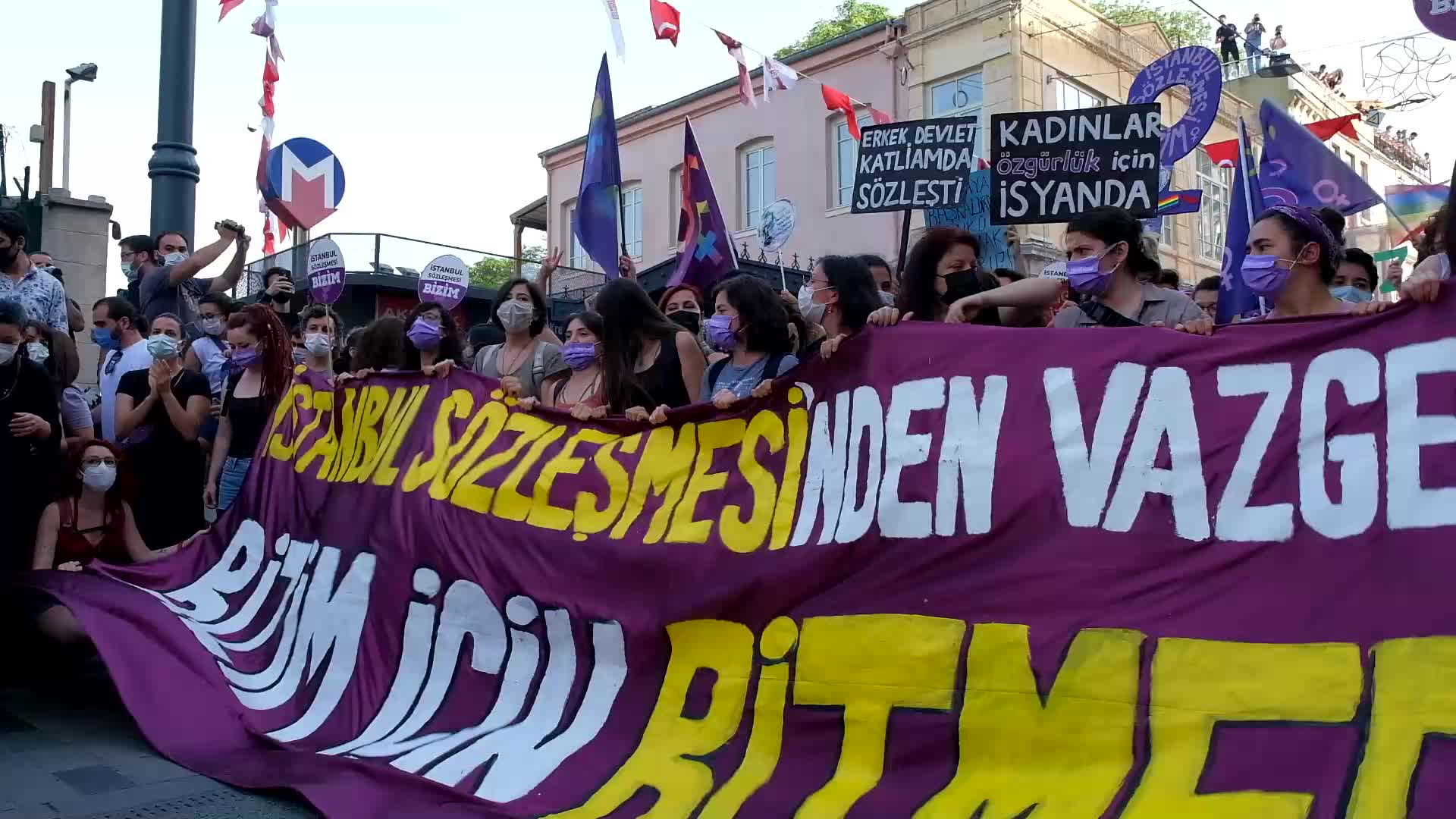 Protest Against Turkey's Withdrawal From Istanbul Convention
