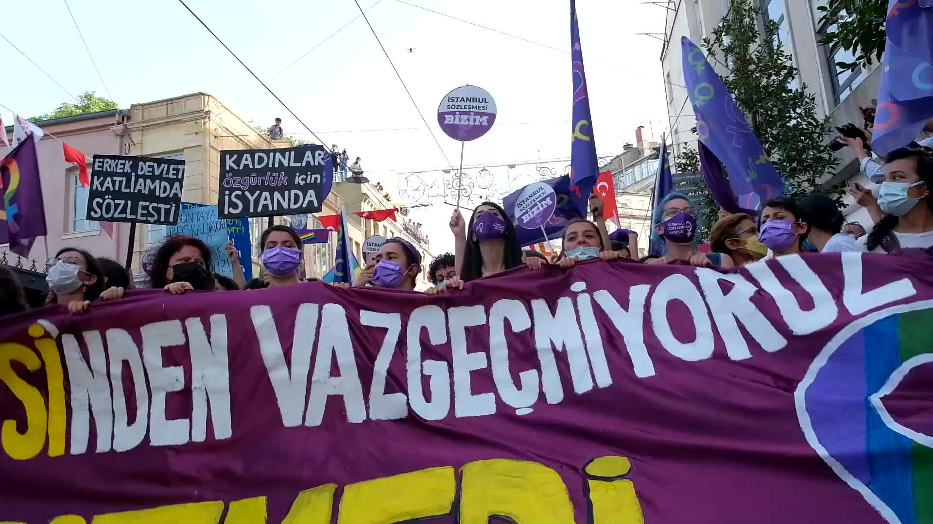 Protest Against Turkey's Withdrawal From Istanbul Convention