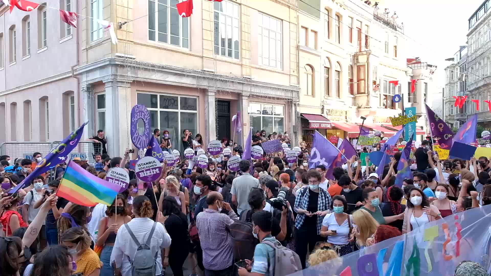 Protest Against Turkey's Withdrawal From Istanbul Convention