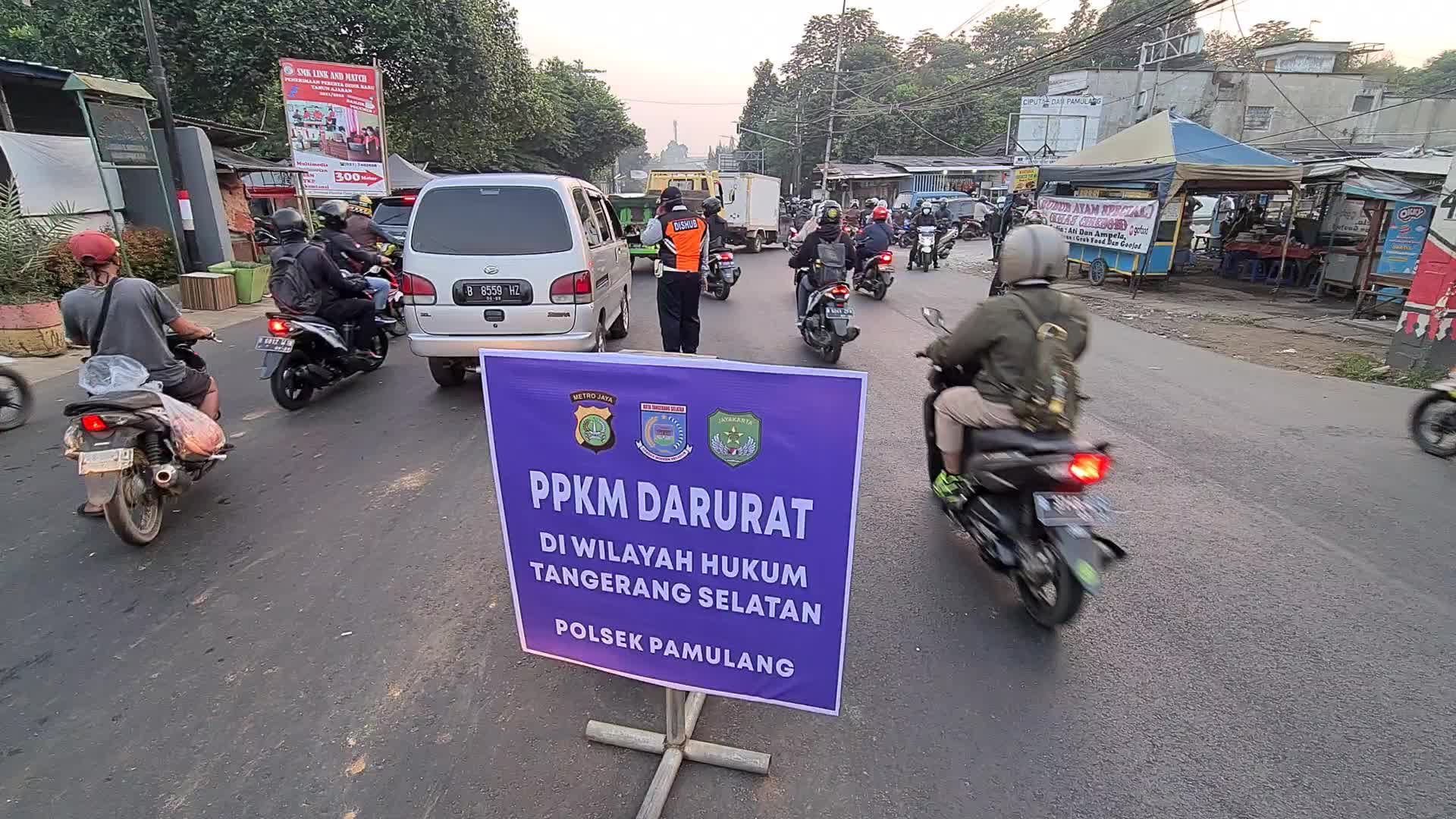 Enforcement of Restrictions on Community Activities that cause crowds in Indonesia
