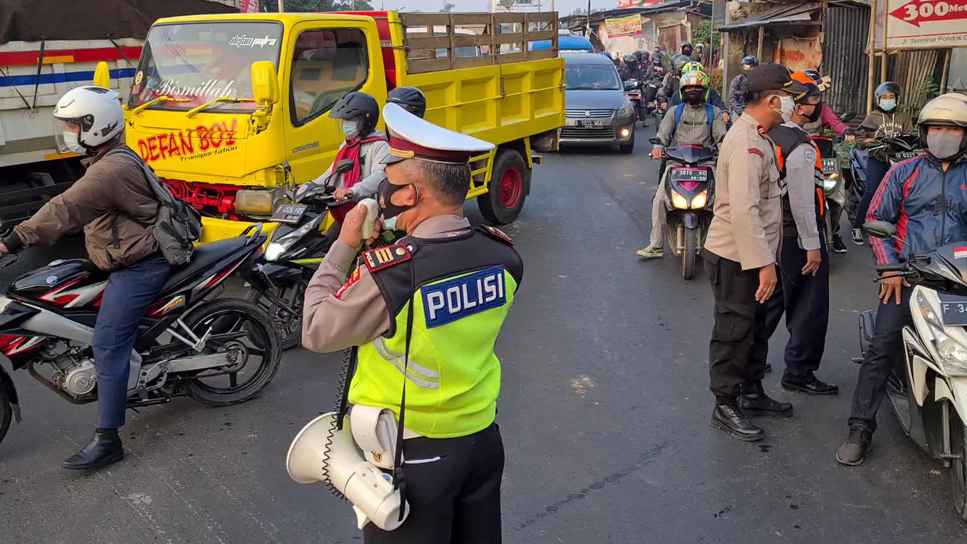Enforcement of Restrictions on Community Activities that cause crowds in Indonesia