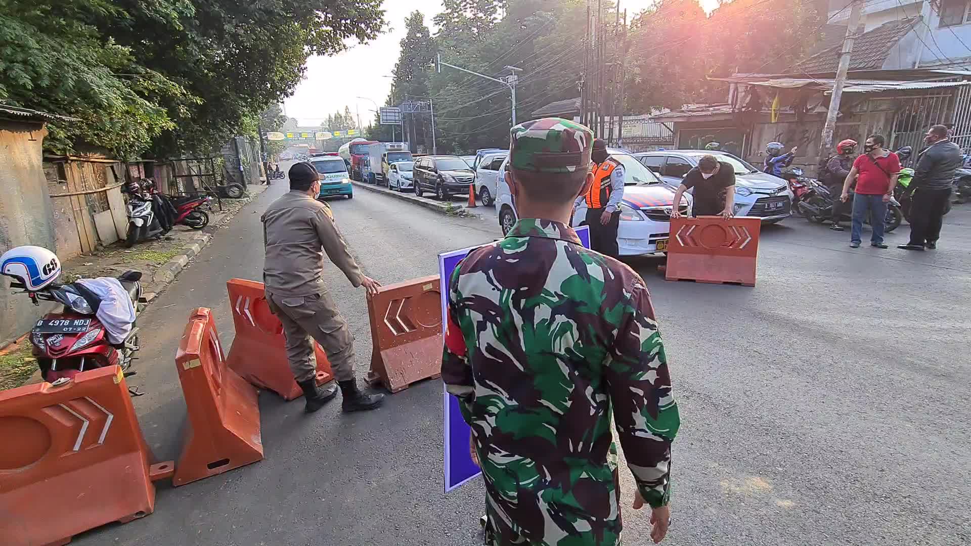 Enforcement of Restrictions on Community Activities that cause crowds in Indonesia