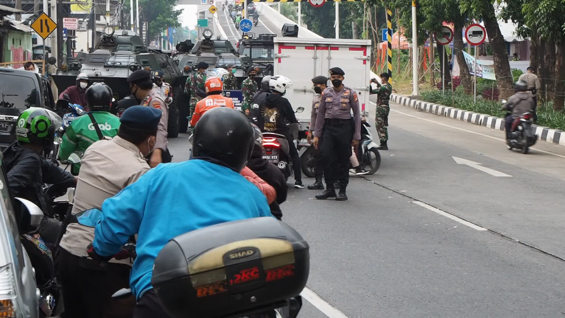 Covid-19 emergency restriction in Jakarta 