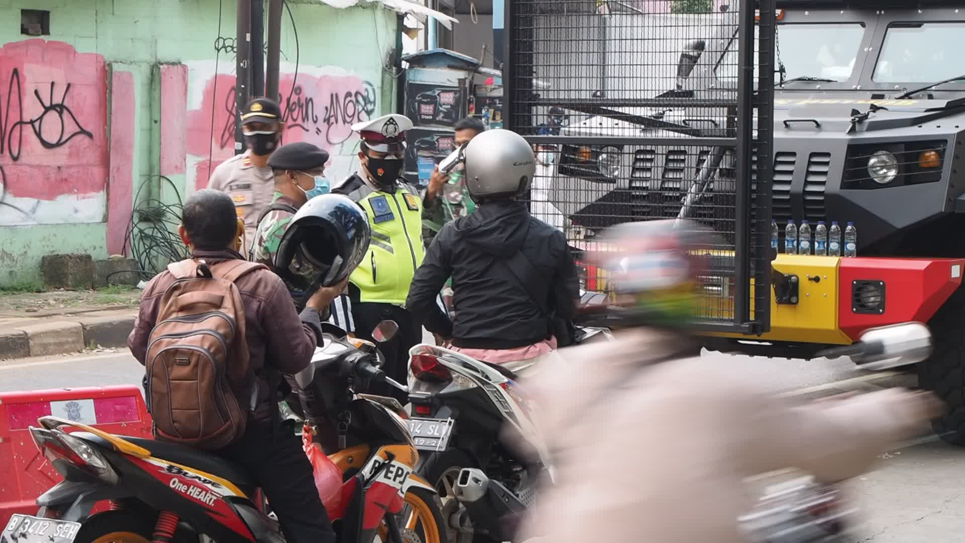 Covid-19 emergency restriction in Jakarta 