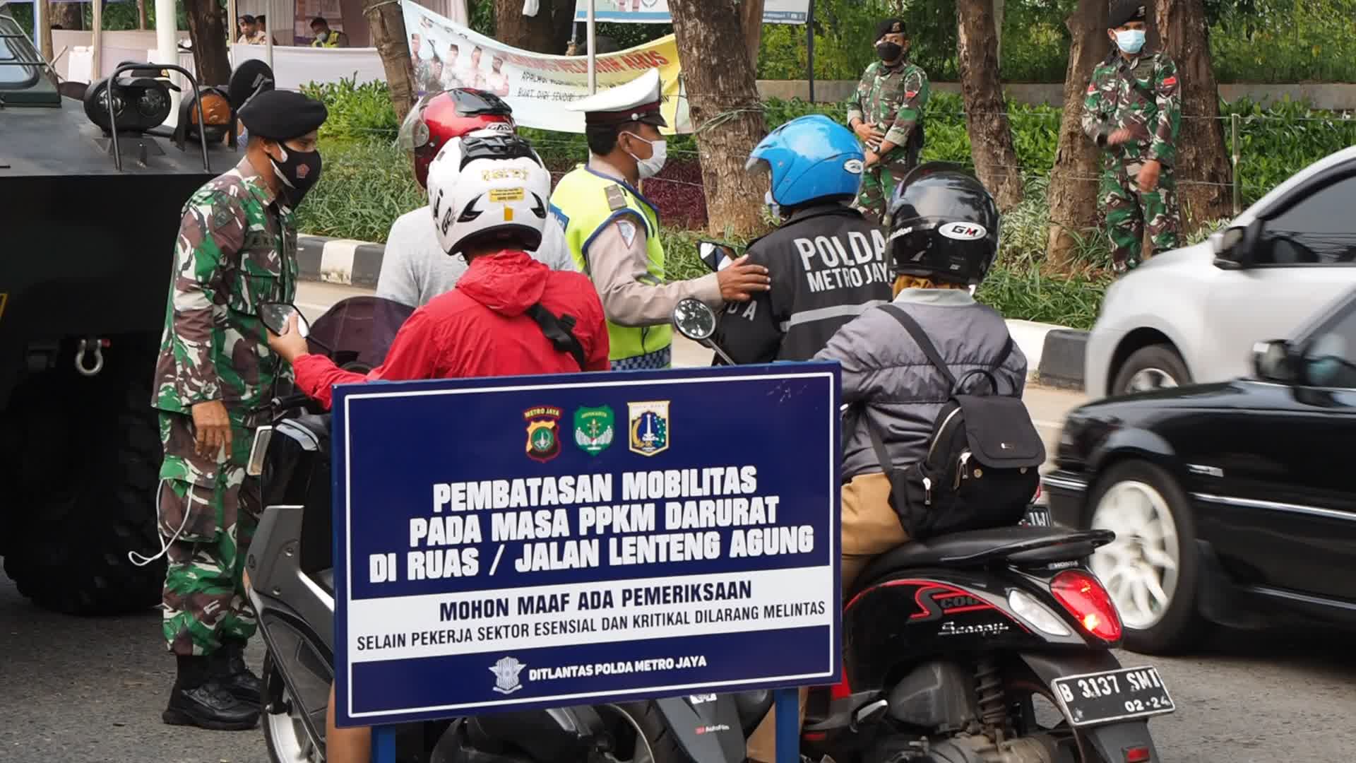 Covid-19 emergency restriction in Jakarta 