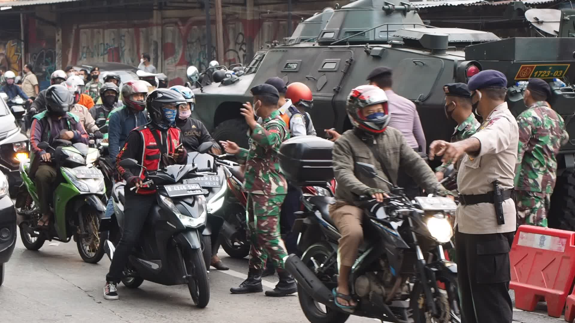 Covid-19 emergency restriction in Jakarta 