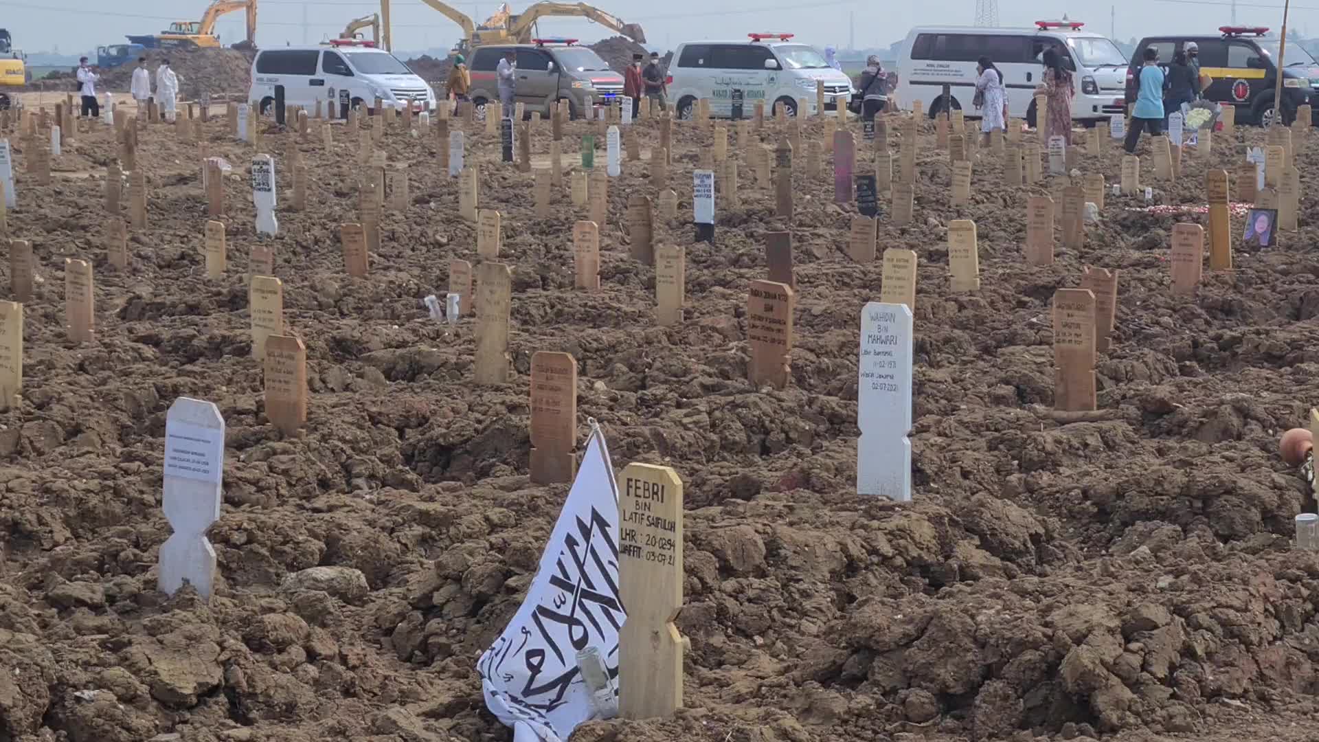 Covid-19 Cemetery in Indonesia