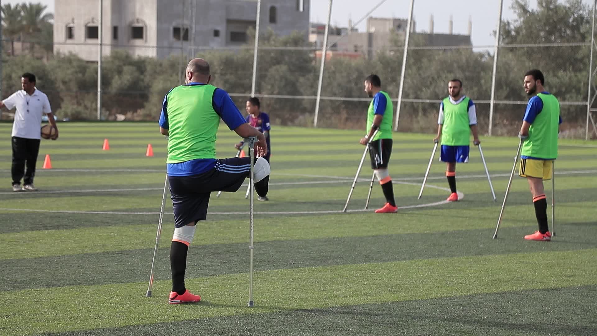  Amputee football in Gaza, Palestine