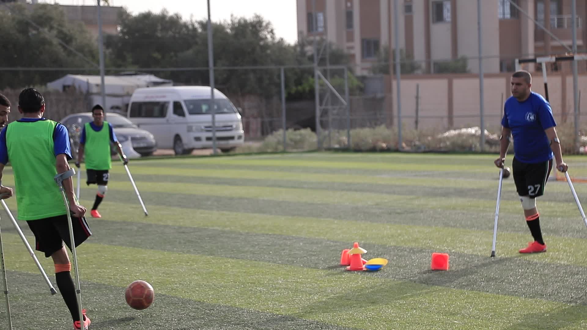  Amputee football in Gaza, Palestine