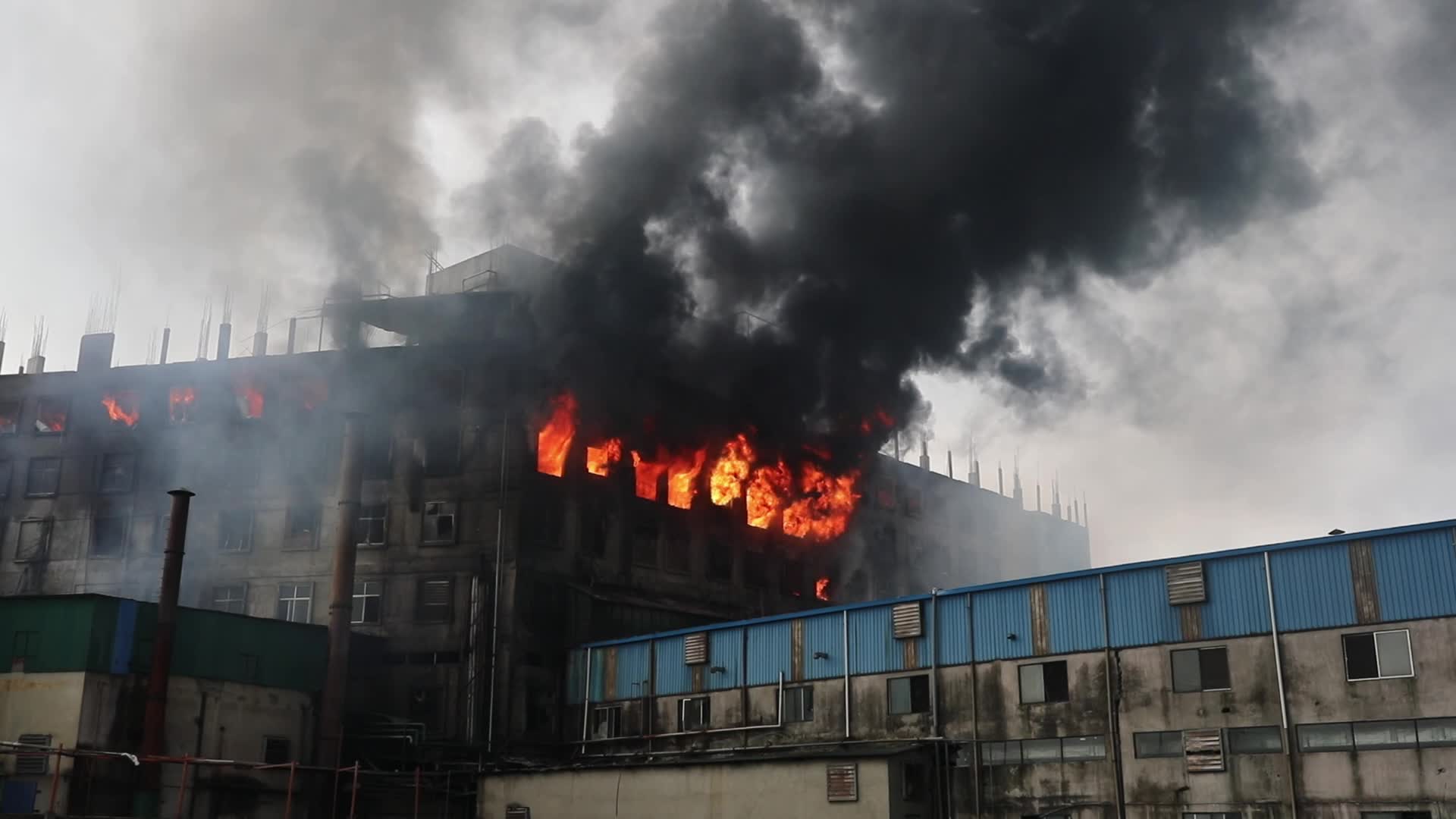 Factory Fire In Dhaka