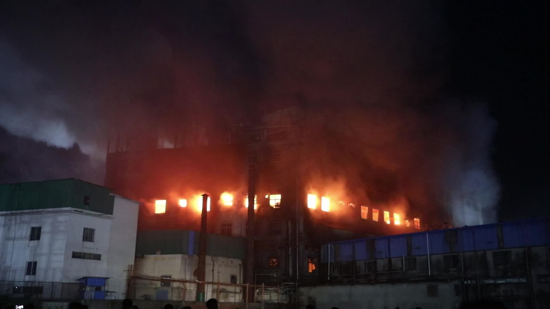 Factory Fire In Dhaka