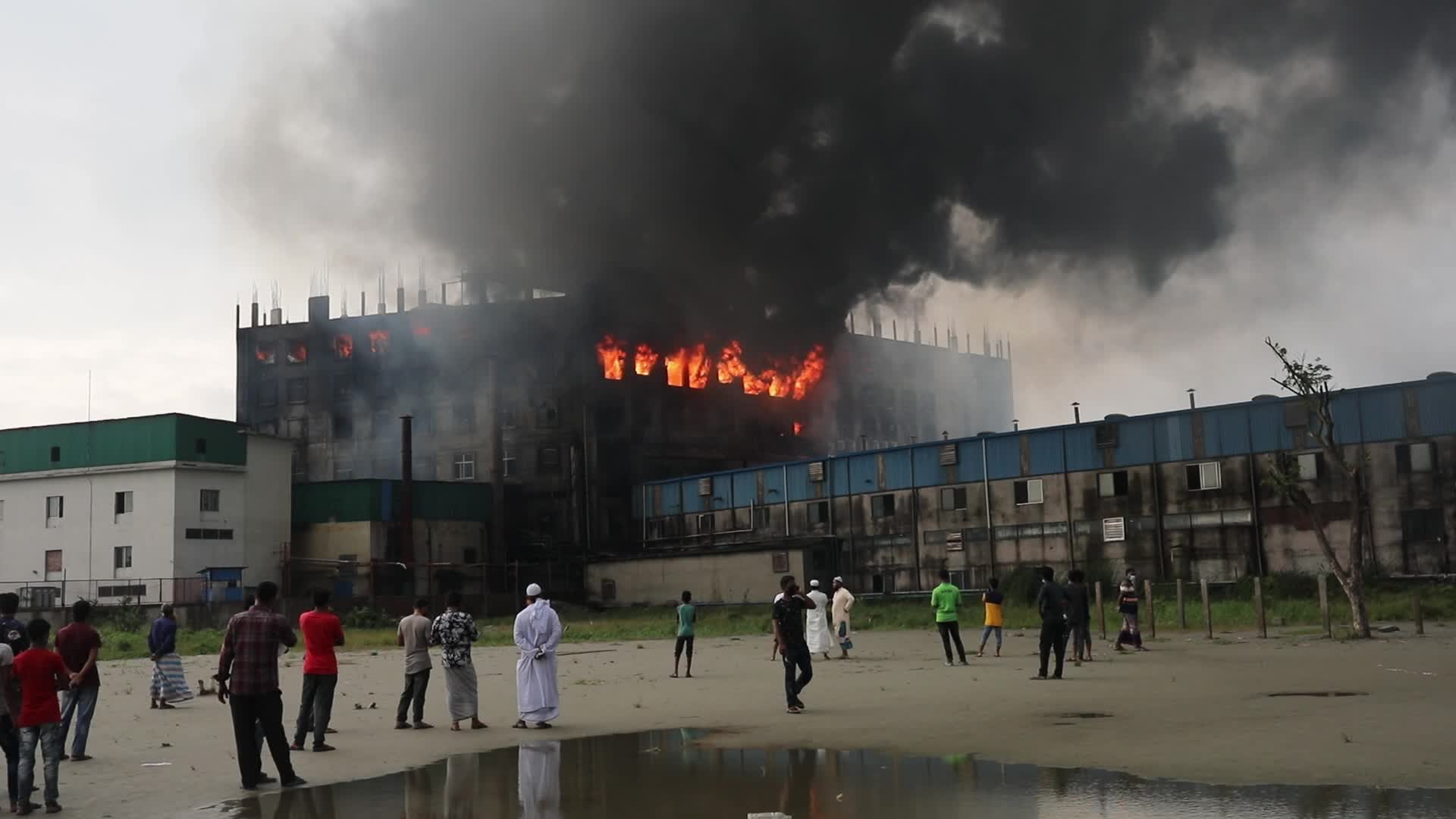 Factory Fire In Dhaka