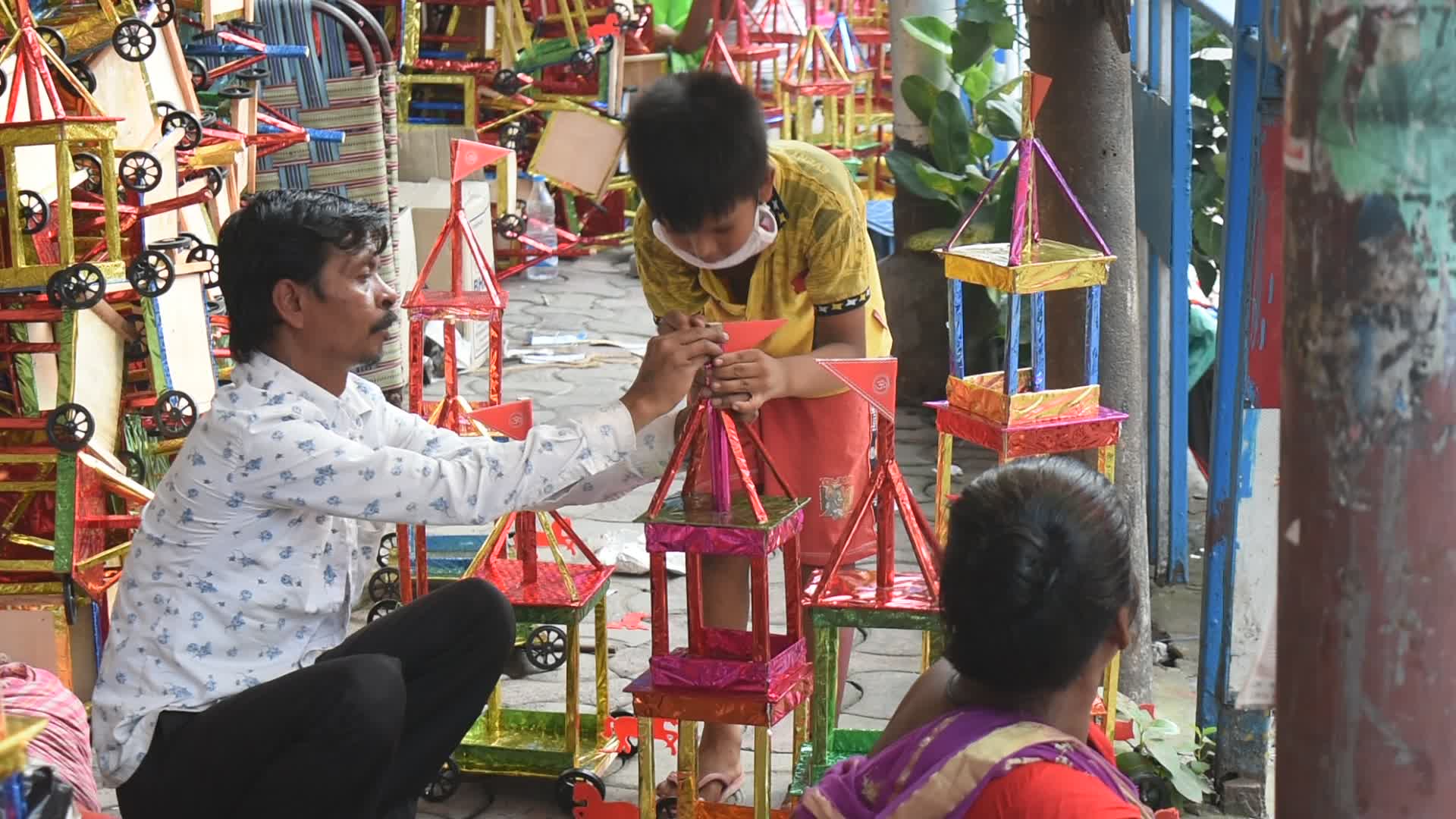 Preparation of Rath-yatra festival in Kolkata 