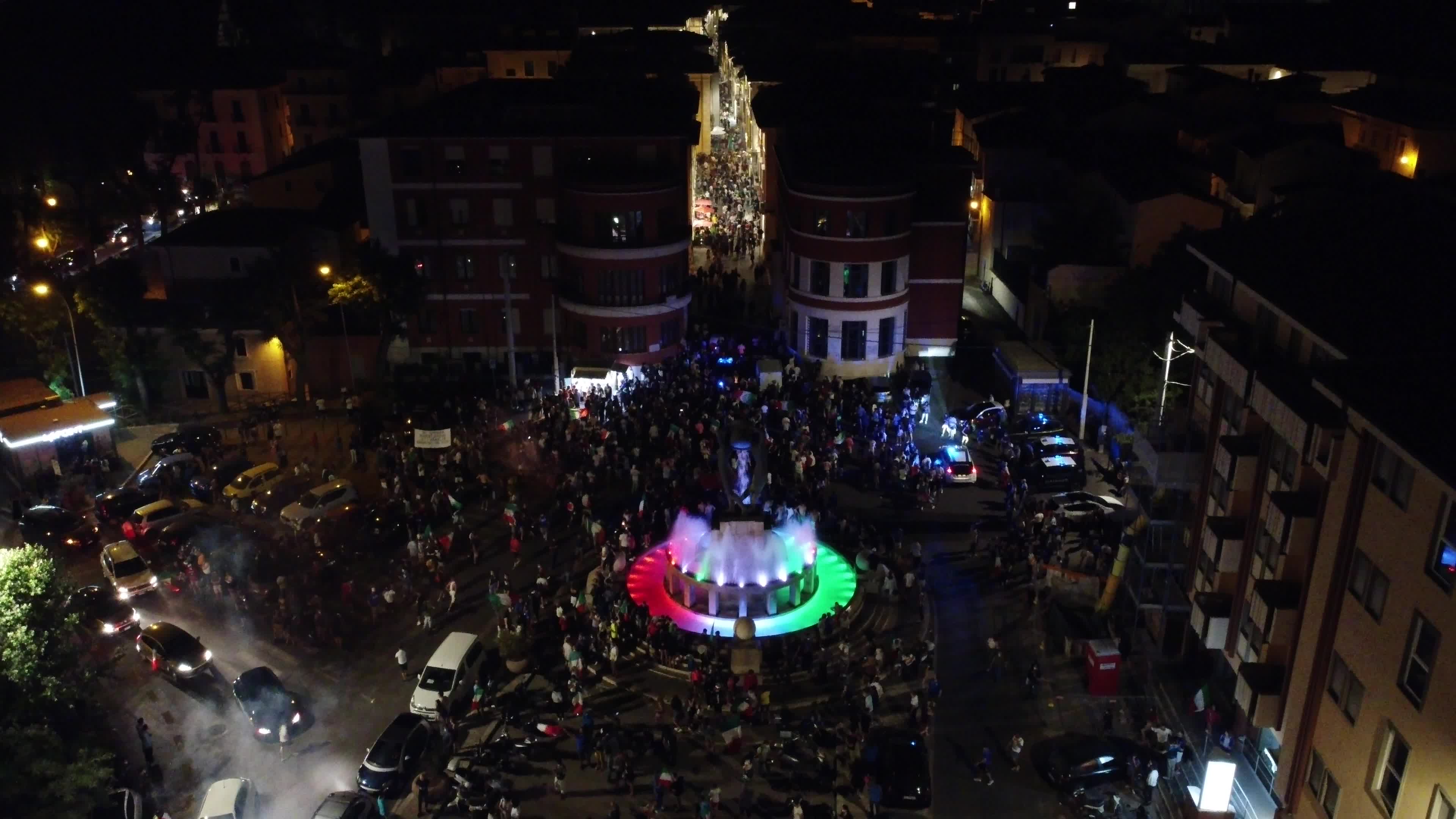 Euro 2020 – Italian people celebrating Euro 2020 victory 