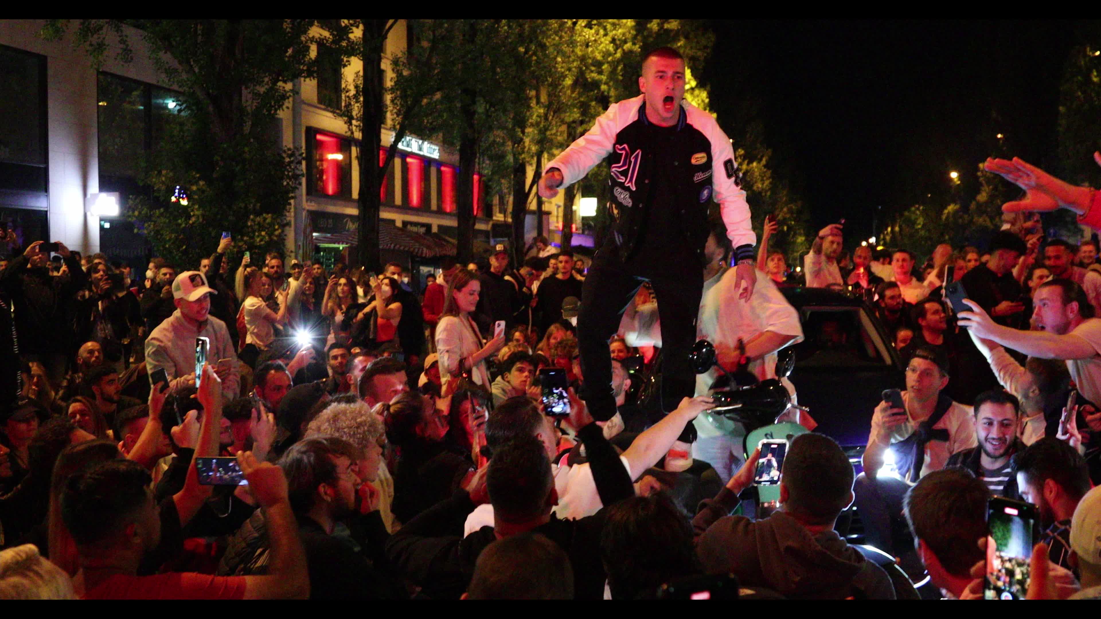 Fans celebrate Italy’s EURO 2020 victory in Munich, Germany