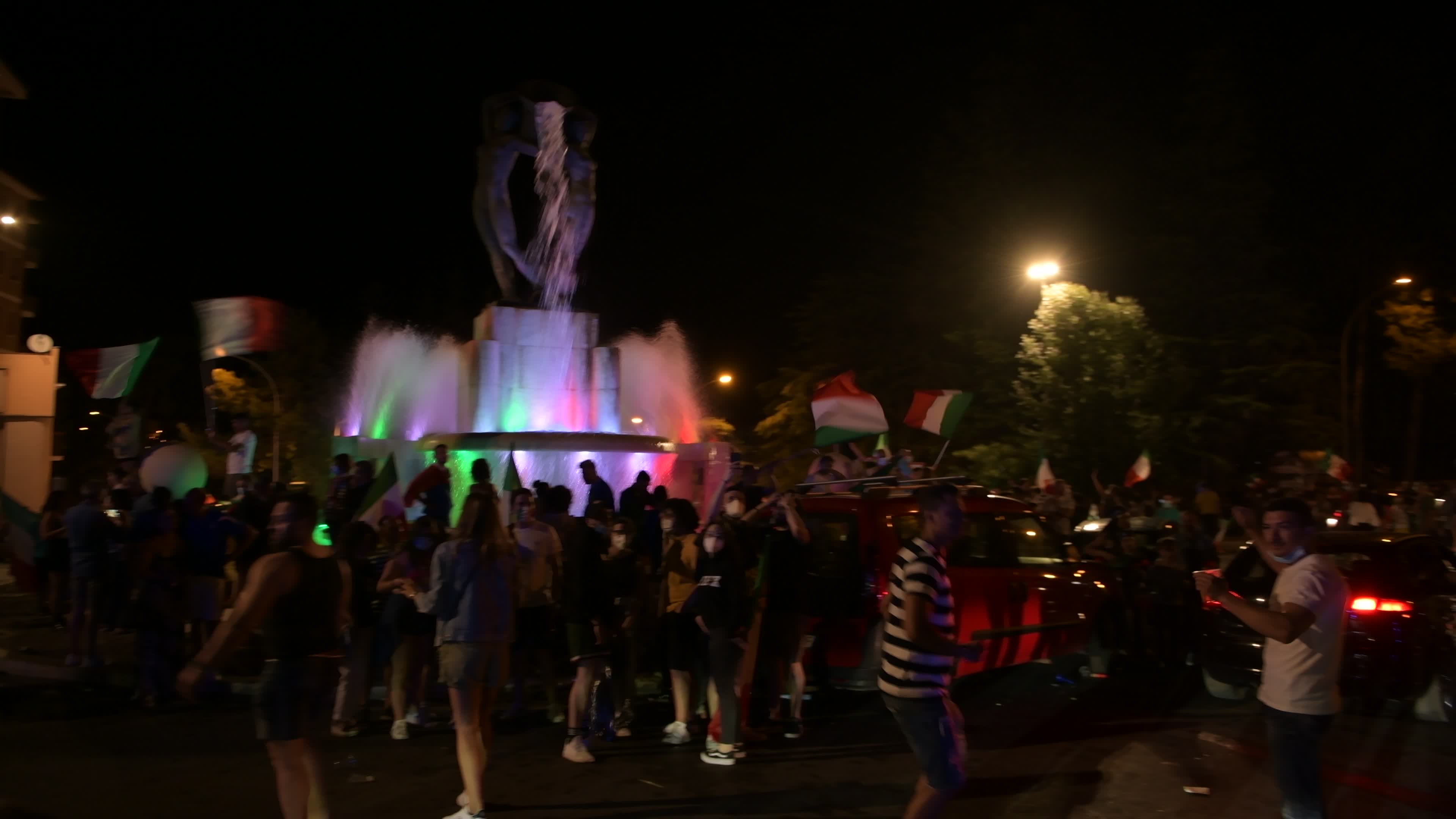 Euro 2020 – Italian people celebrating Euro 2020 victory 