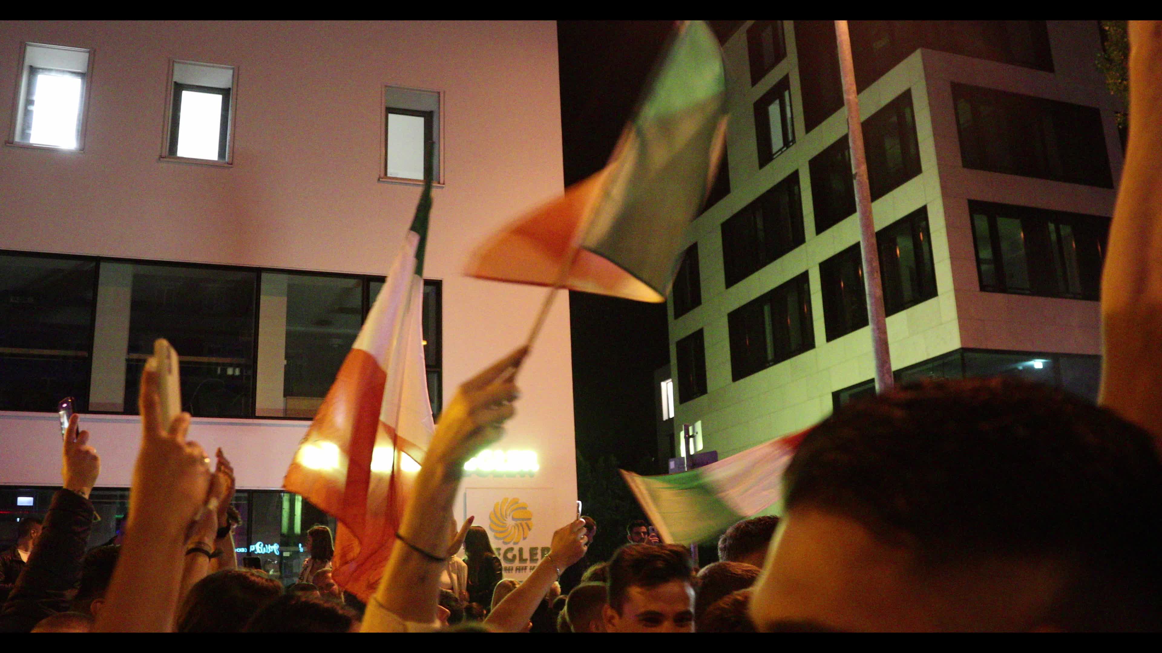 Fans celebrate Italy’s EURO 2020 victory in Munich, Germany