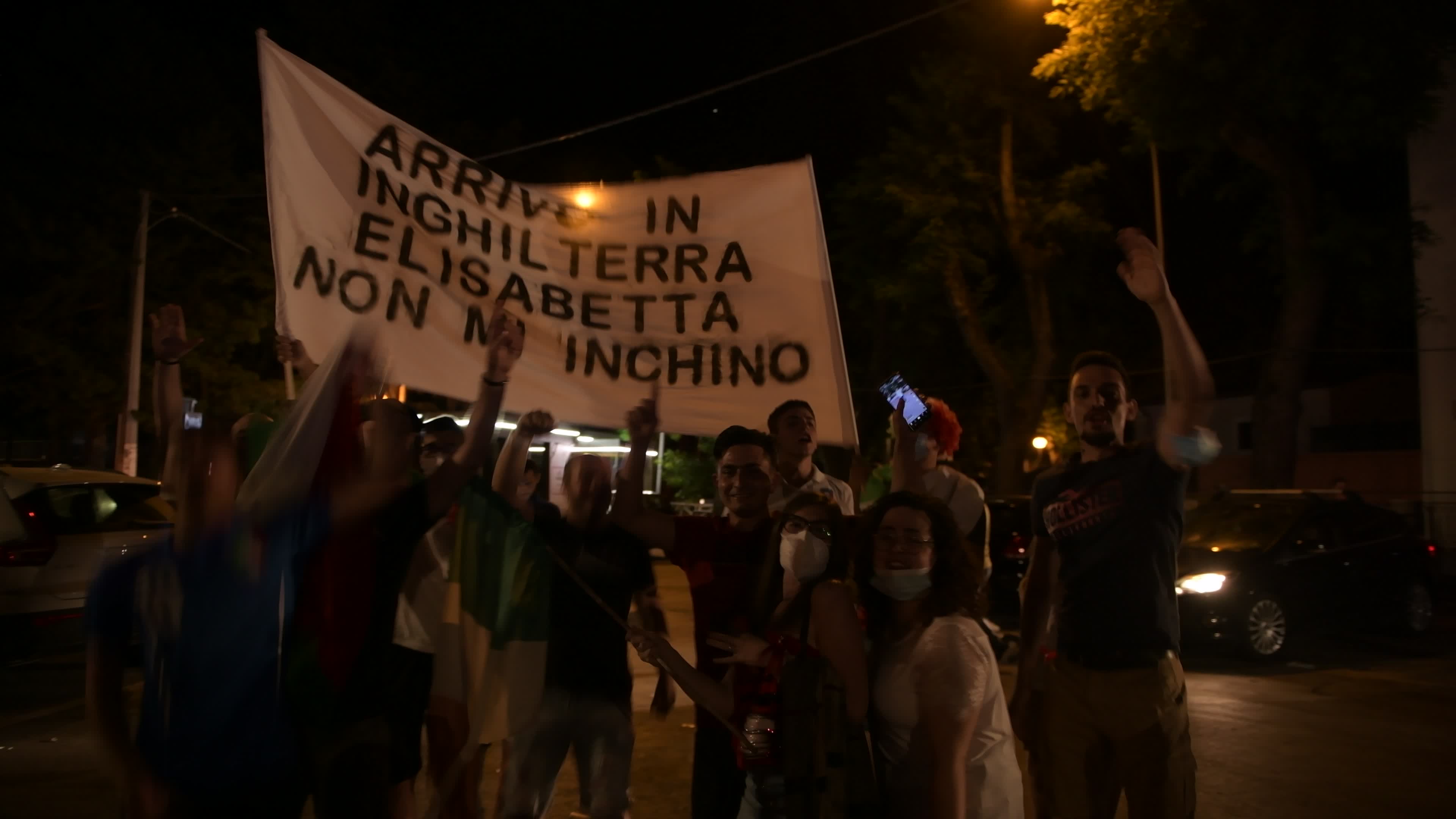 Euro 2020 – Italian people celebrating Euro 2020 victory 