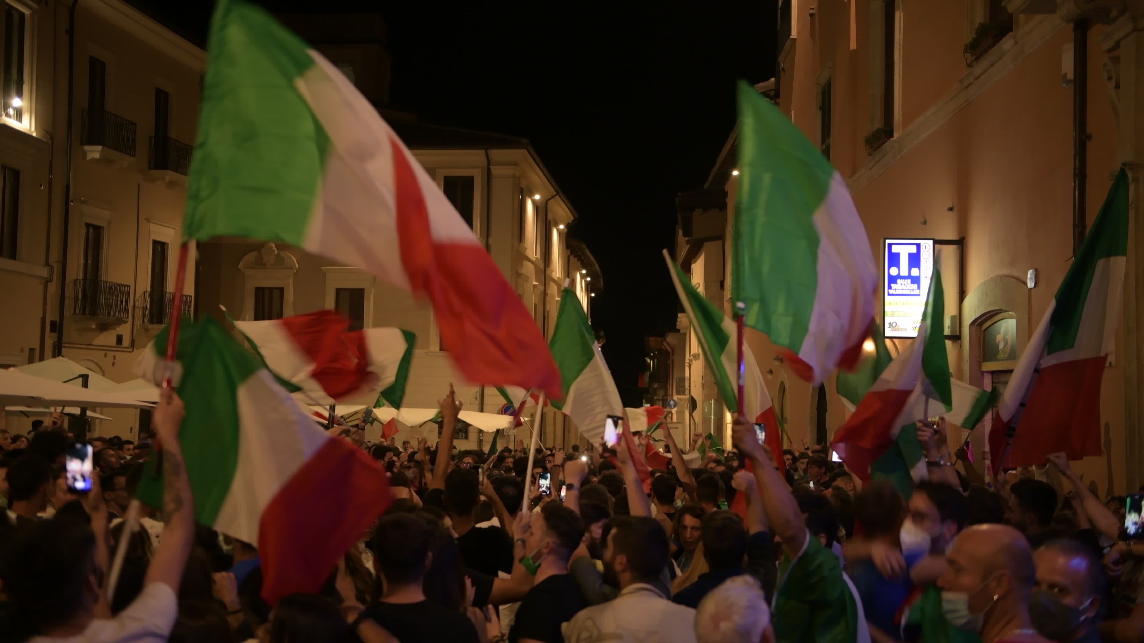 Euro 2020 – Italian people celebrating Euro 2020 victory 