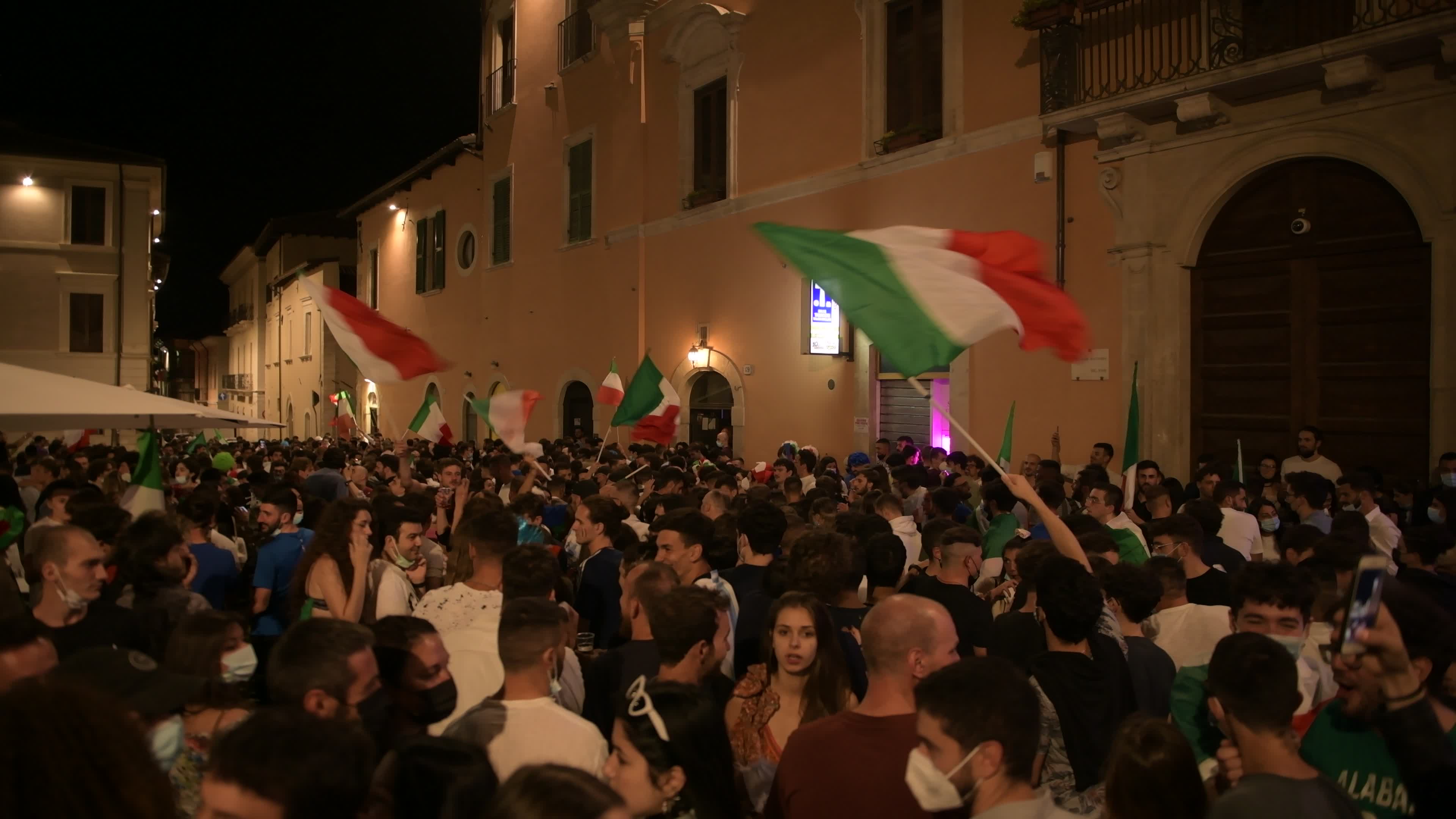 Euro 2020 – Italian people celebrating Euro 2020 victory 