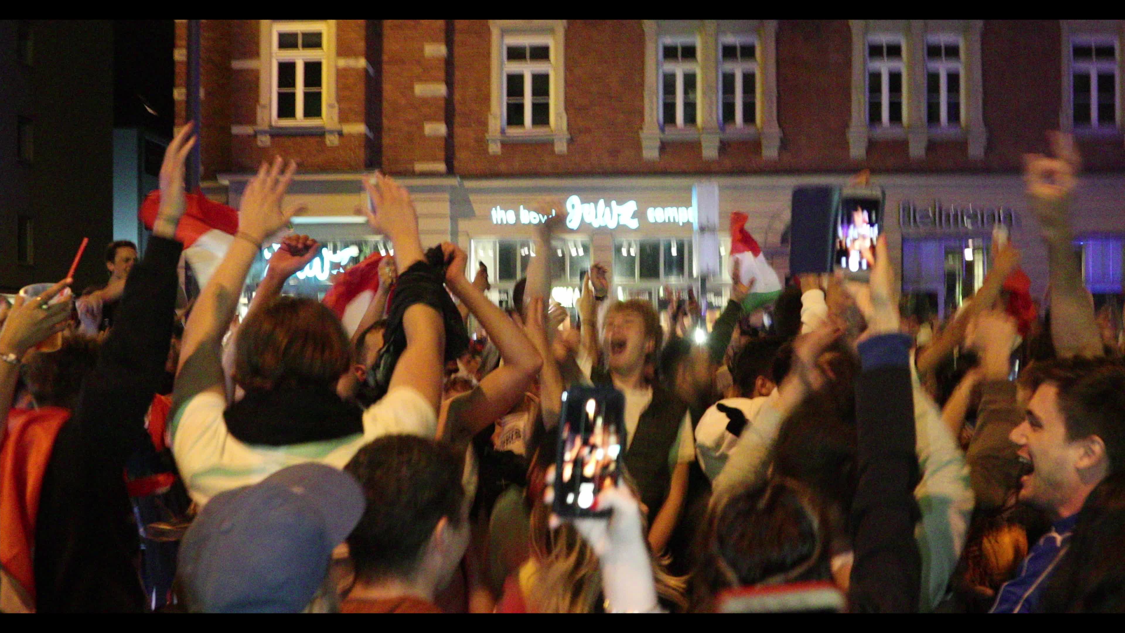 Fans celebrate Italy’s EURO 2020 victory in Munich, Germany