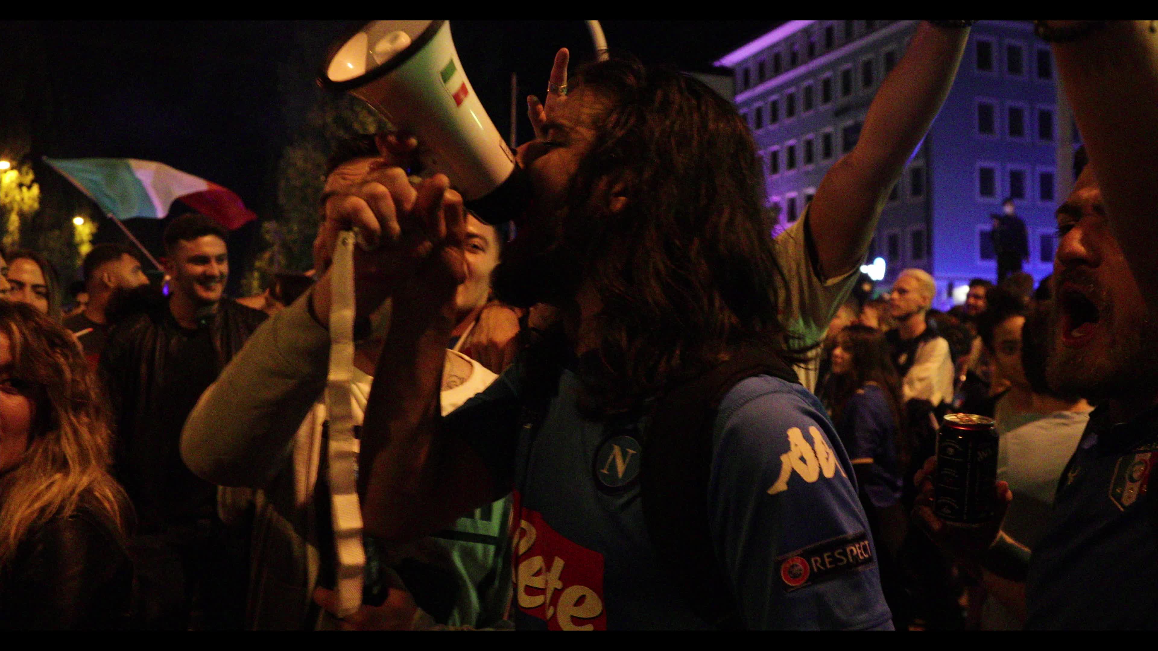 Fans celebrate Italy’s EURO 2020 victory in Munich, Germany