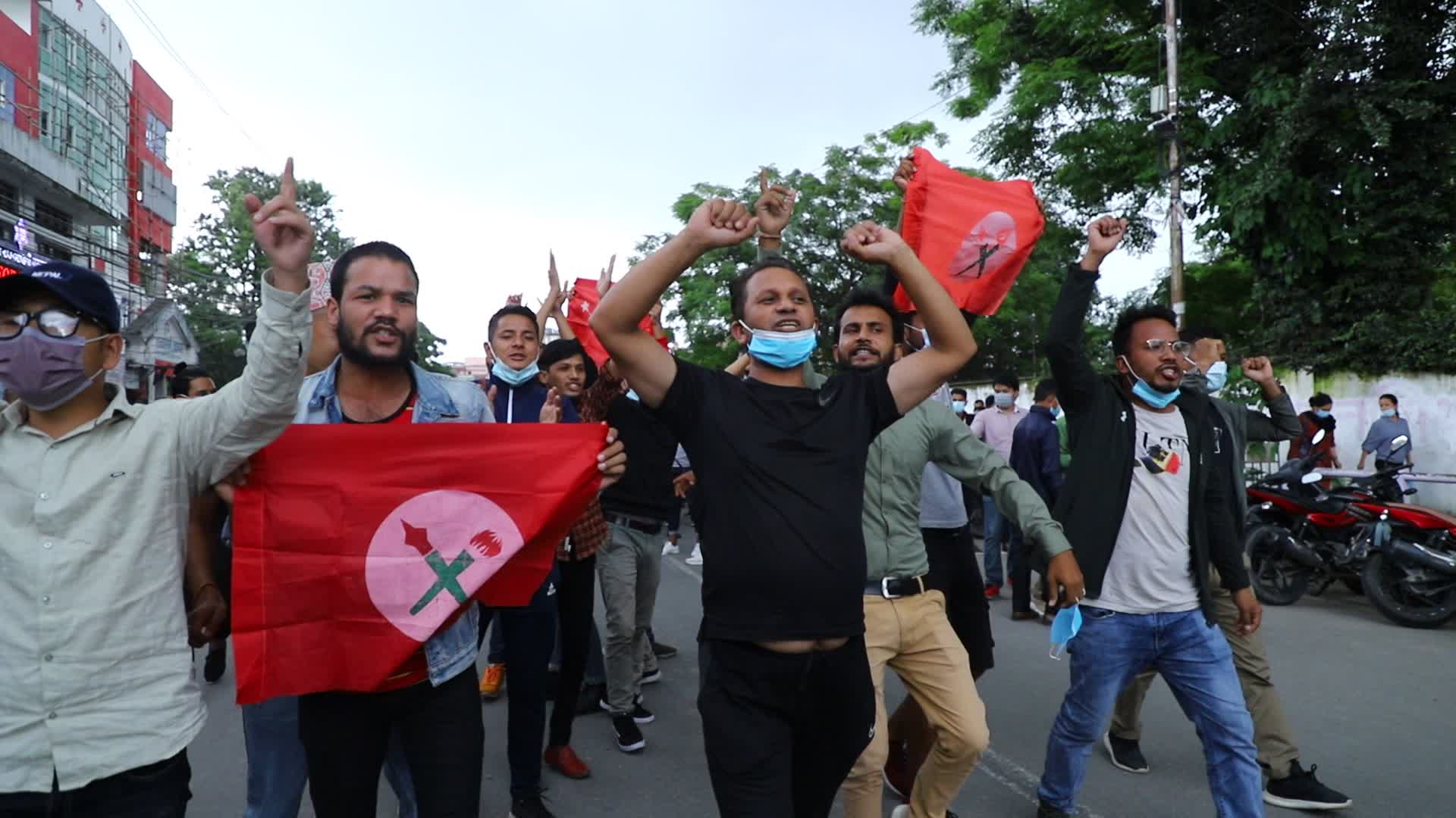 Activists celebrate as Supreme Court reinstates the parliament in Nepal