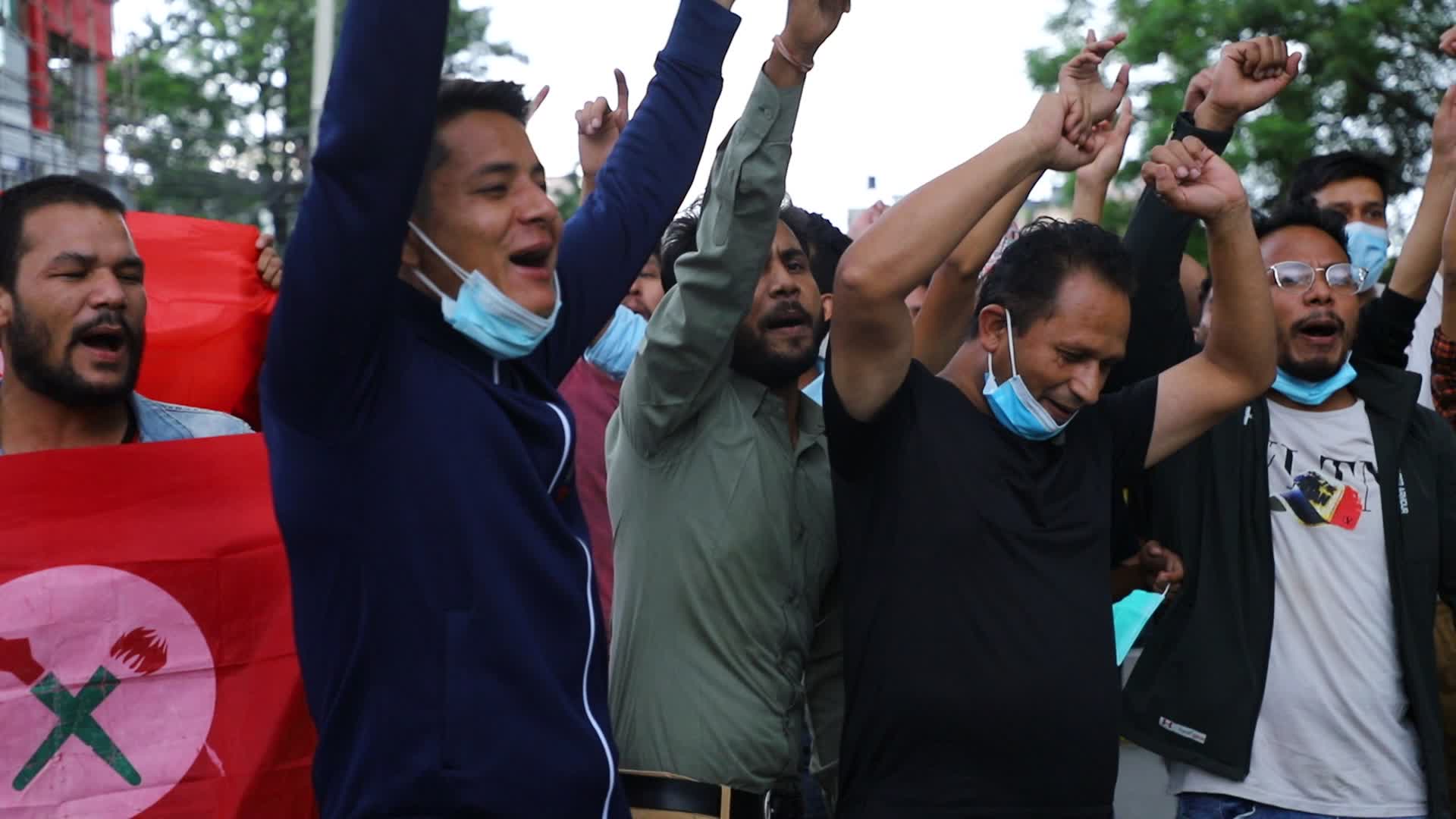 Activists celebrate as Supreme Court reinstates the parliament in Nepal