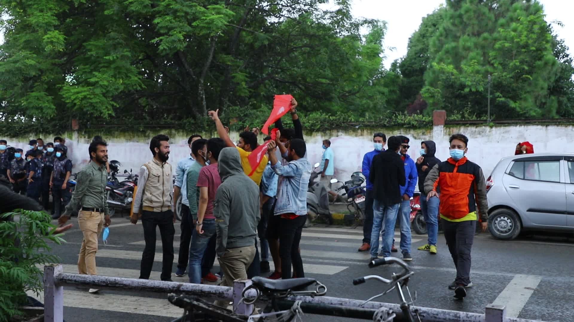 Activists celebrate as Supreme Court reinstates the parliament in Nepal