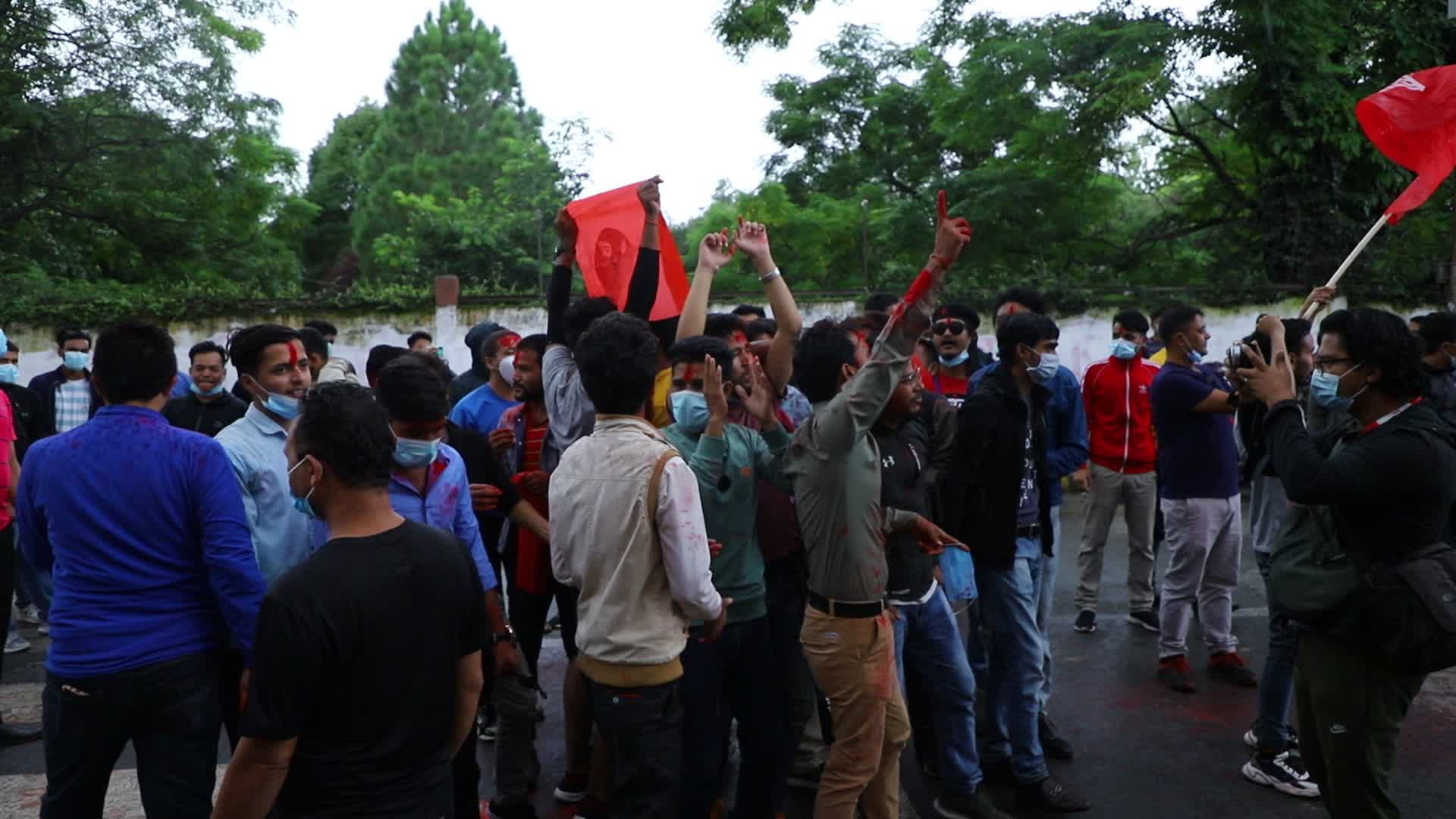 Activists celebrate as Supreme Court reinstates the parliament in Nepal