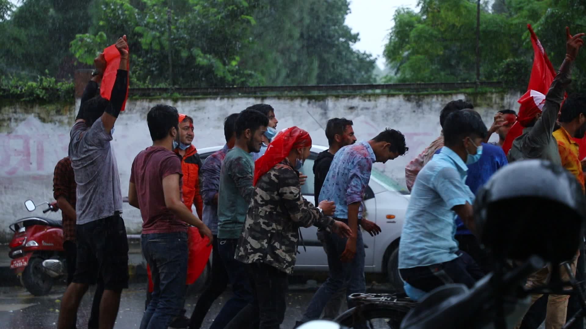 Activists celebrate as Supreme Court reinstates the parliament in Nepal