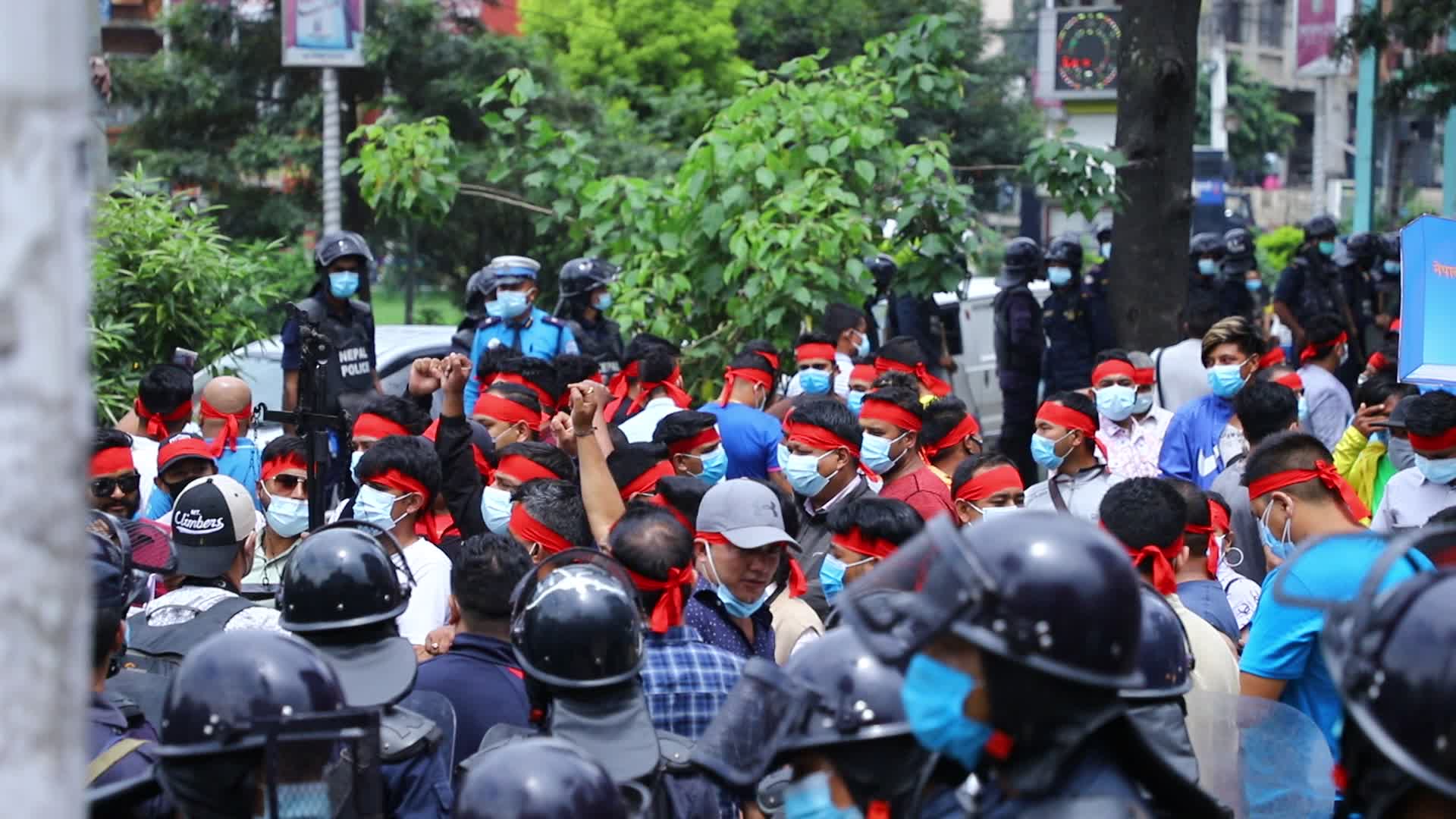 Activists protest against Supreme Court's verdict in Nepal