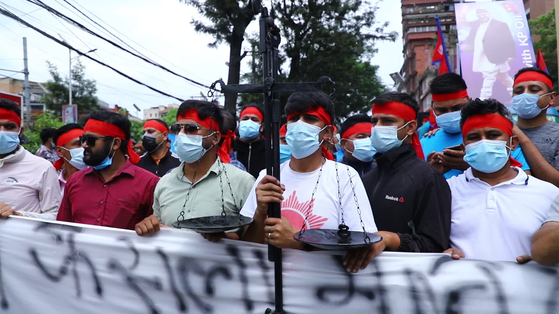 Activists protest against Supreme Court's verdict in Nepal