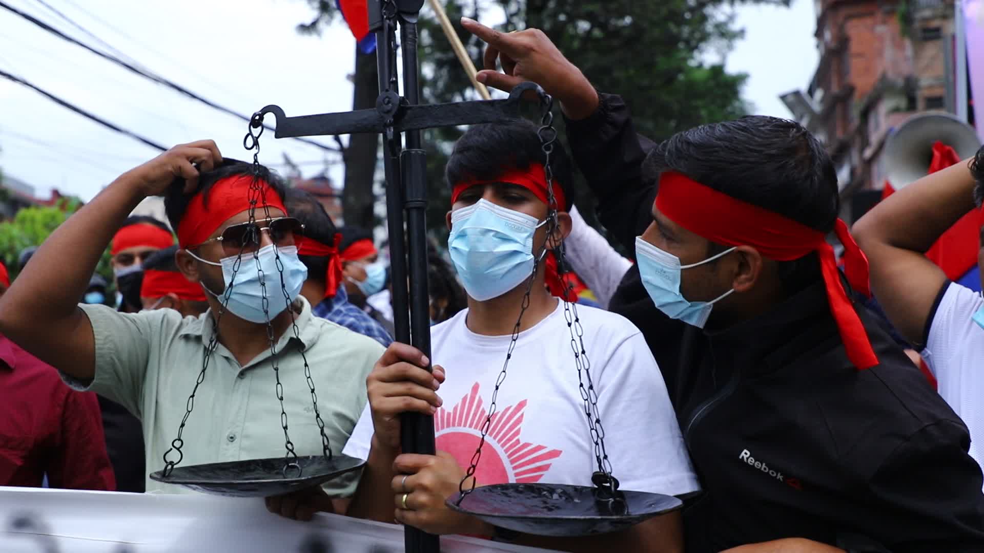 Activists protest against Supreme Court's verdict in Nepal