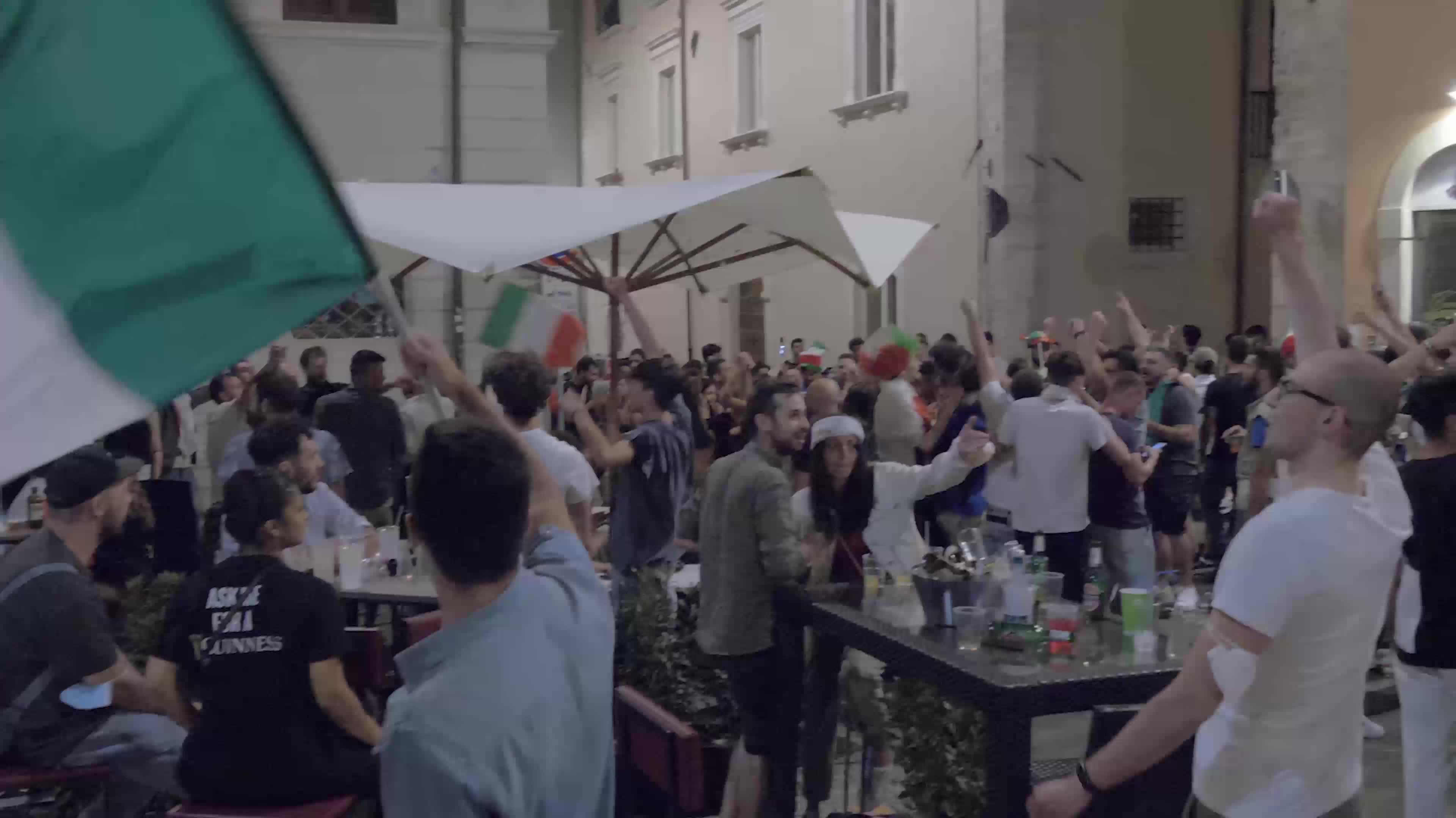 Italian supporters celebrates Euro 2020 victory