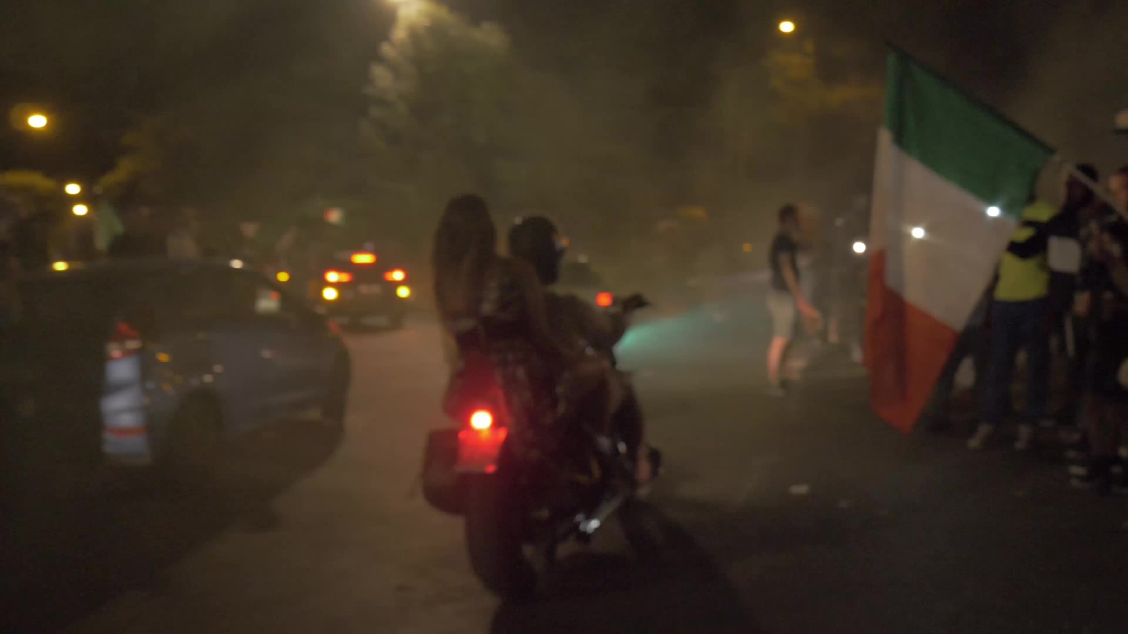Italian supporters celebrates Euro 2020 victory