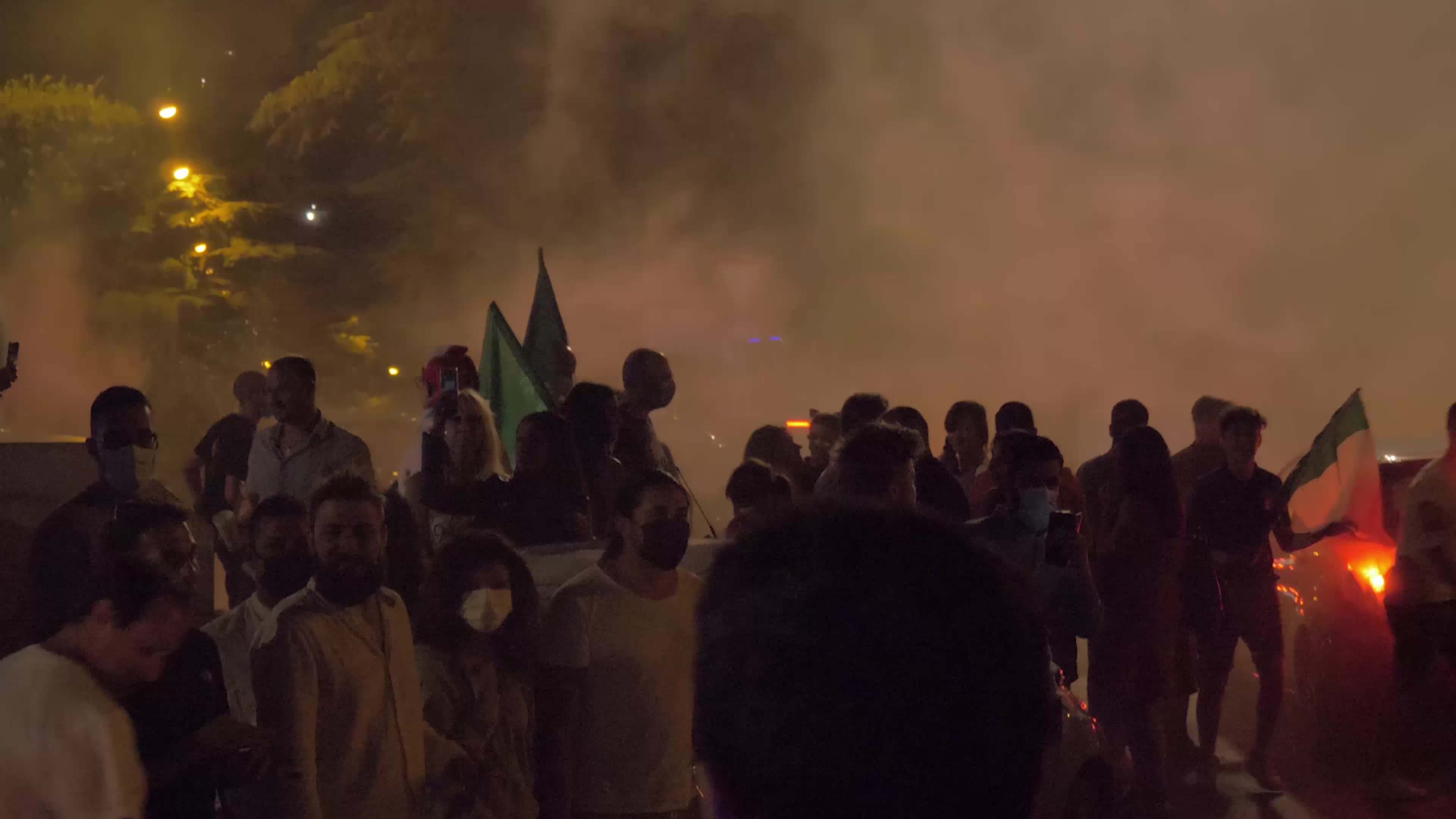 Italian supporters celebrates Euro 2020 victory